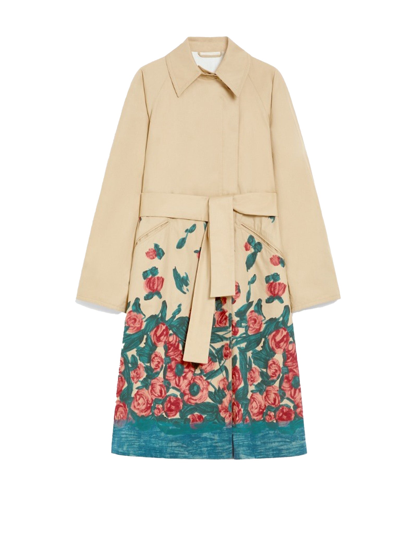 WEEKEND MAX MARA Floral Print Mini Dress with Belt