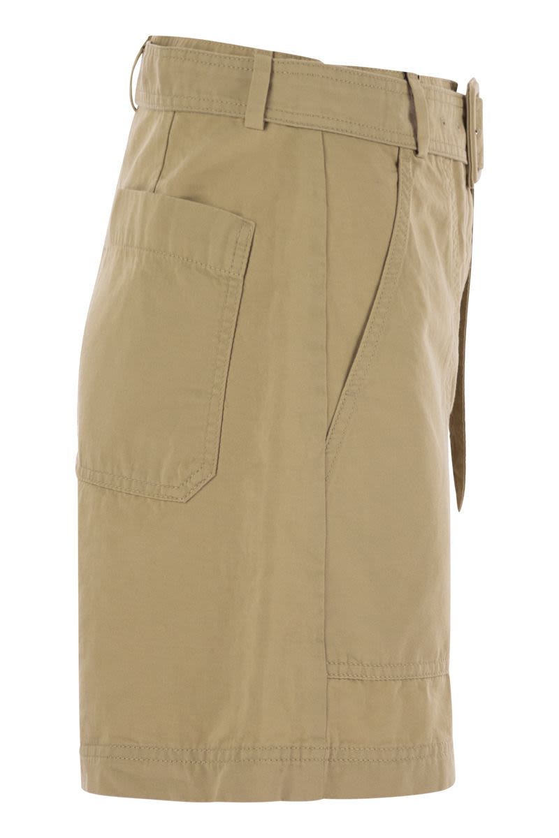 WEEKEND MAX MARA Flared Bermuda Shorts with Matching Belt - Women's