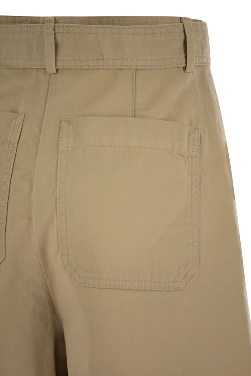 WEEKEND MAX MARA Flared Bermuda Shorts with Matching Belt - Women's