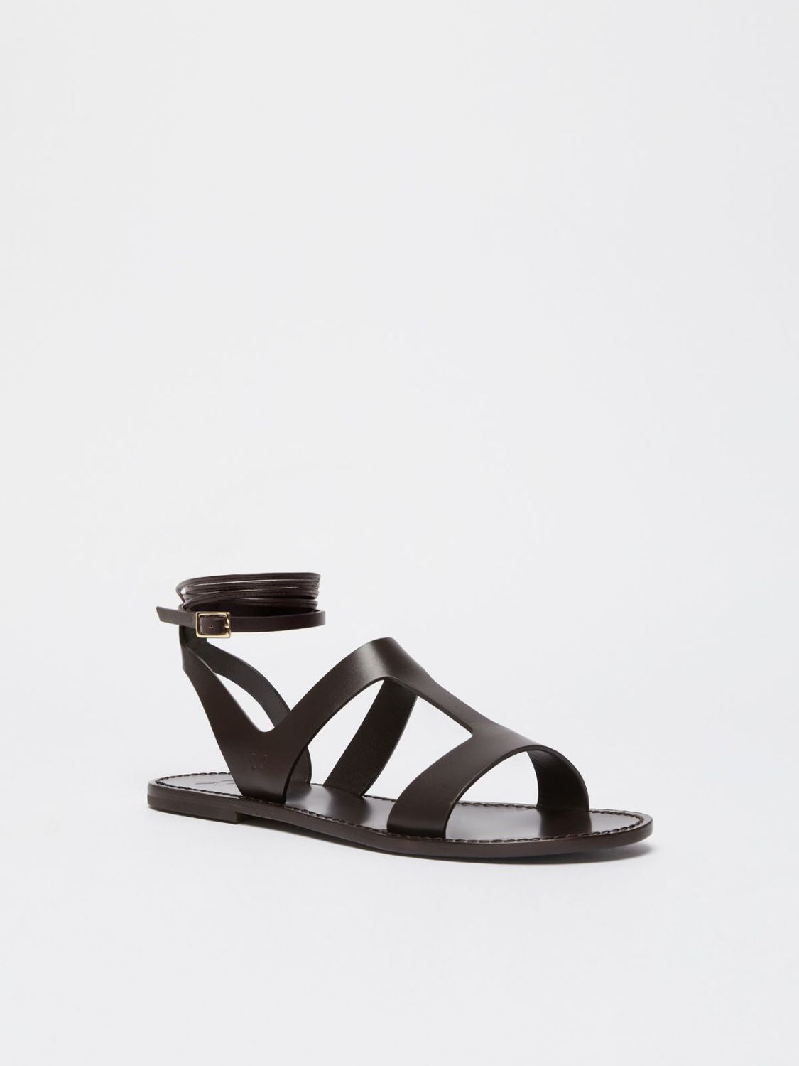 WEEKEND MAX MARA Elegant Leather Mini Sandals for Women