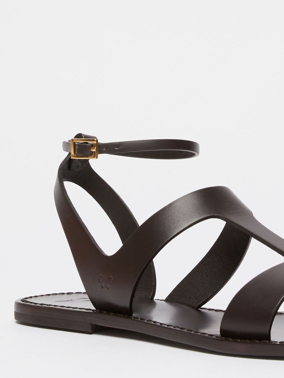 WEEKEND MAX MARA Elegant Leather Mini Sandals for Women