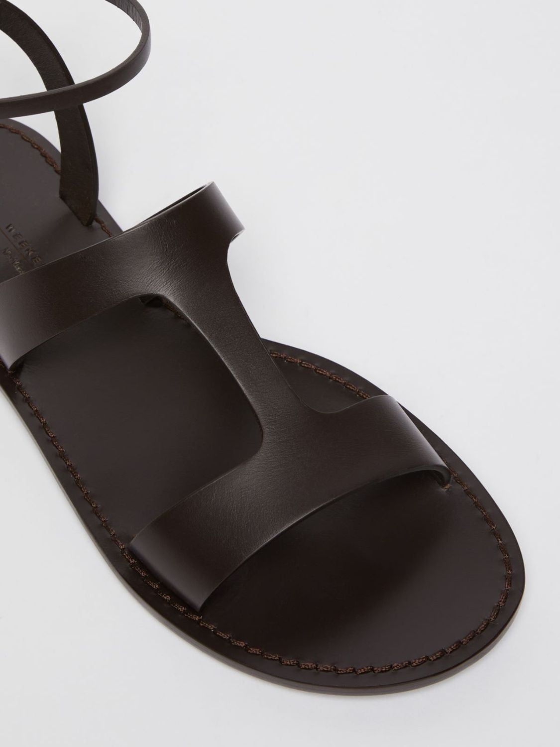 WEEKEND MAX MARA Elegant Leather Mini Sandals for Women