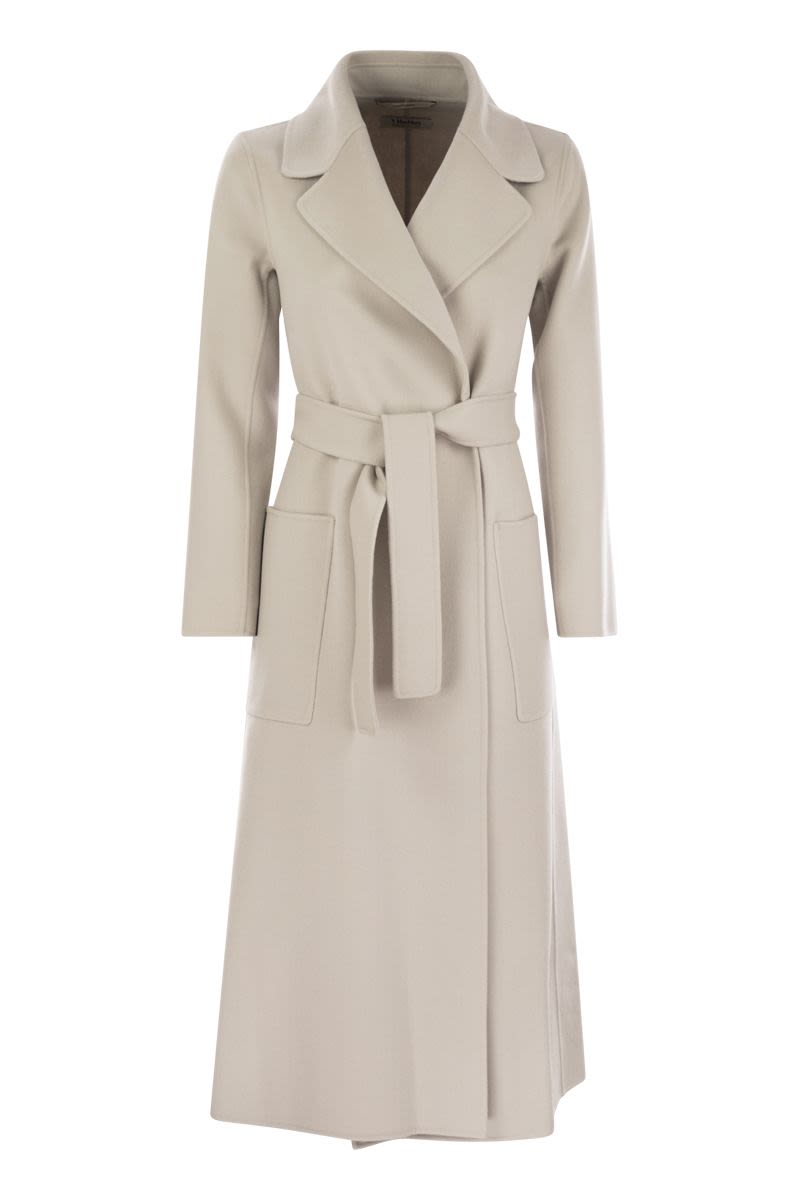 S MAX MARA Flared Midi Wool Dressing Gown Jacket