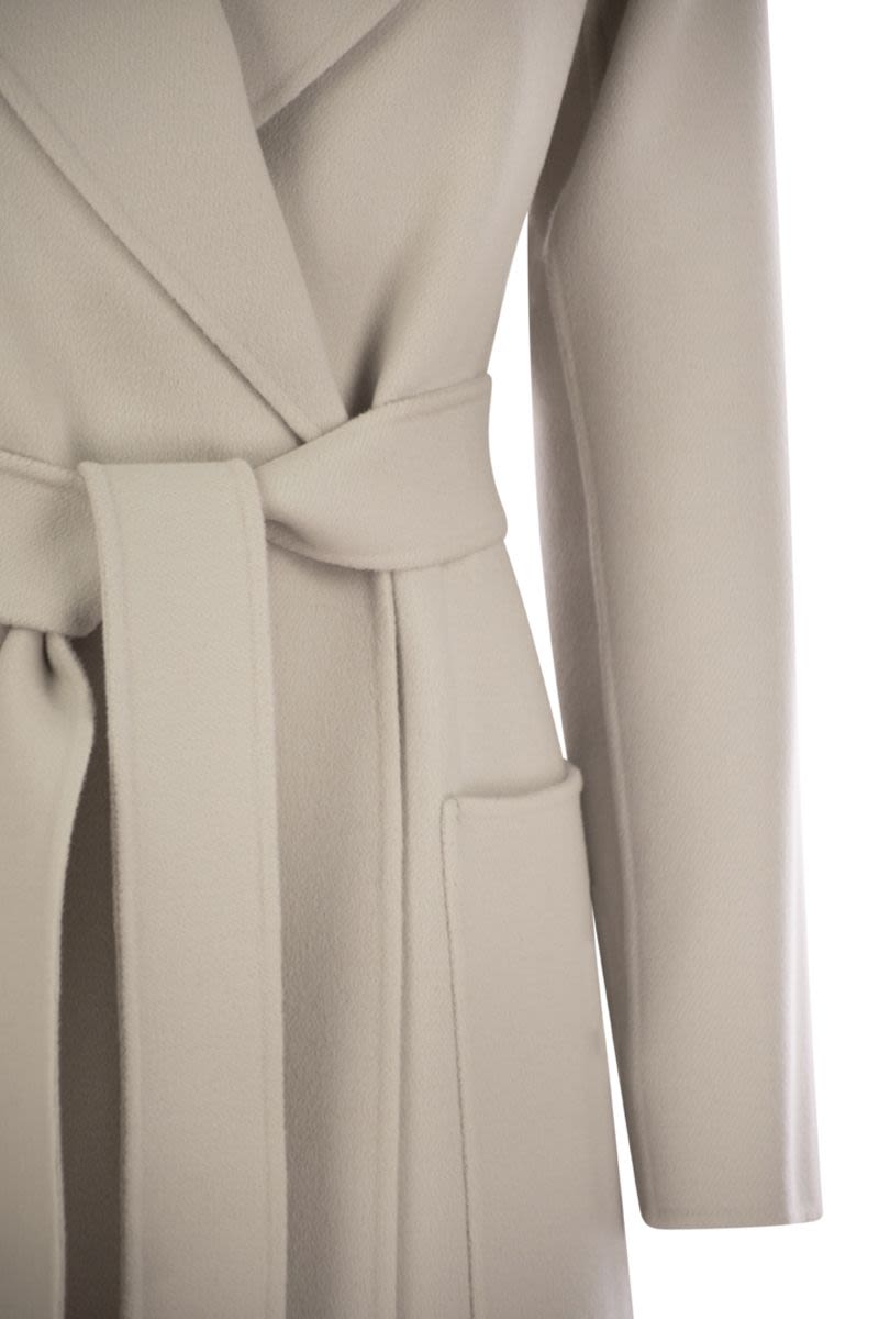 S MAX MARA Flared Midi Wool Dressing Gown Jacket