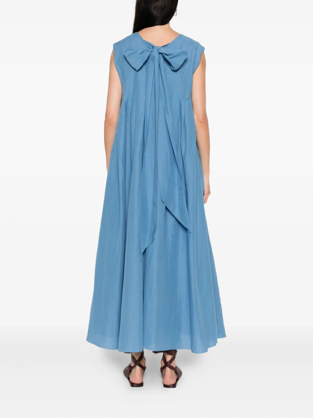 S MAX MARA Elegant Flared Sleeveless Dress - Size 40