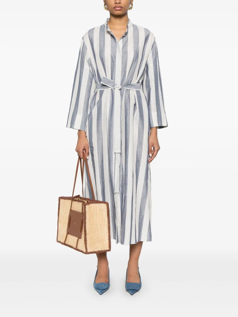 S MAX MARA Linen Utility Dress for Women - SS25