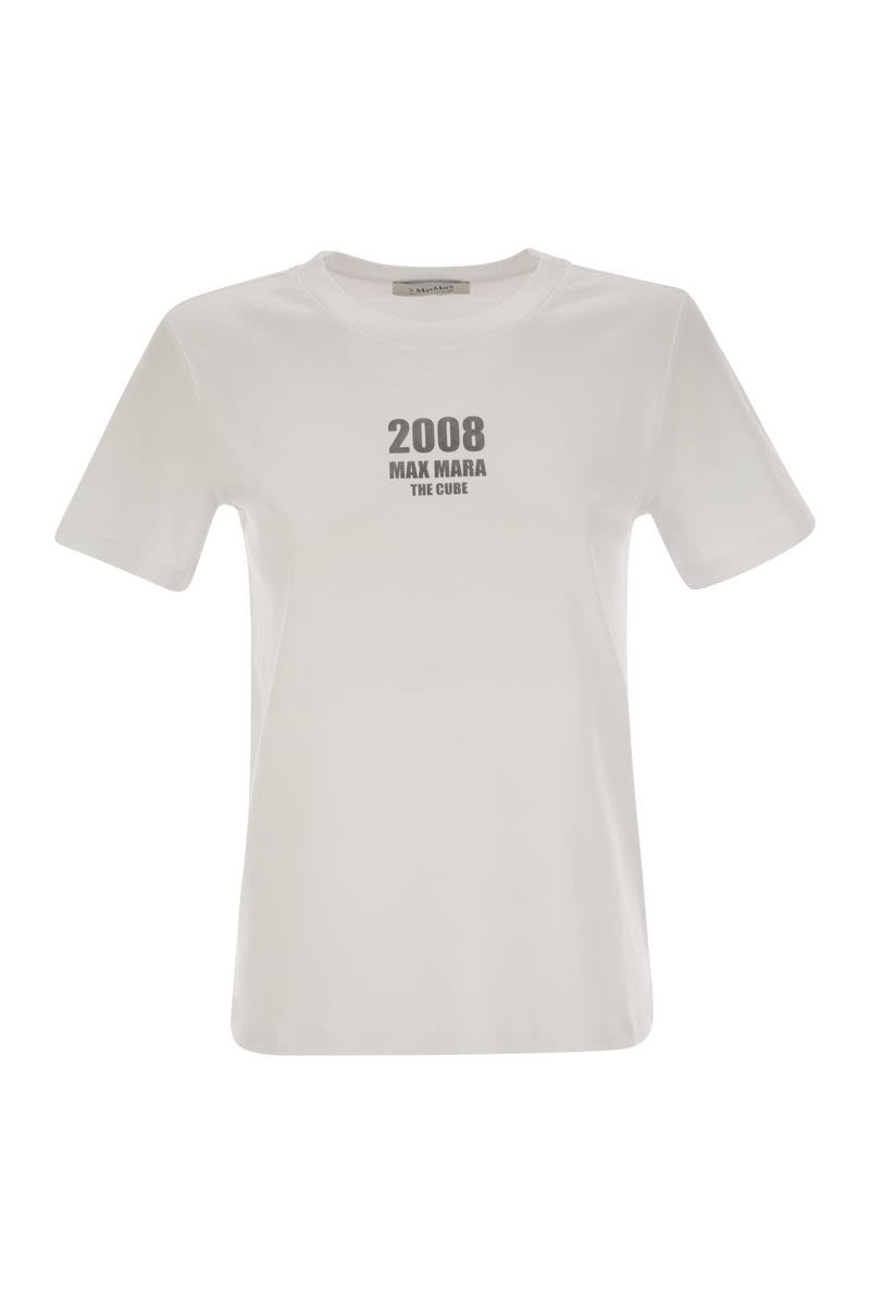 S MAX MARA Soft Cotton Print T-Shirt for Women - Regular Fit