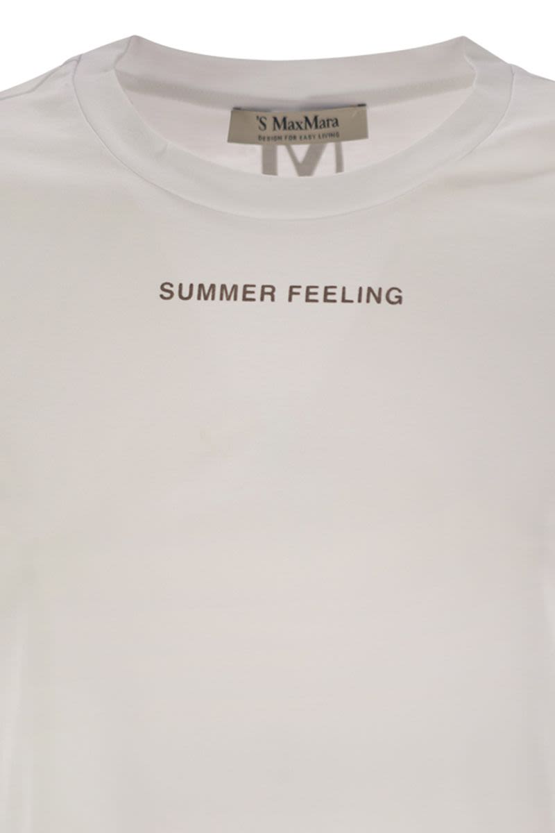 S MAX MARA Short-Sleeved Logo T-Shirt
