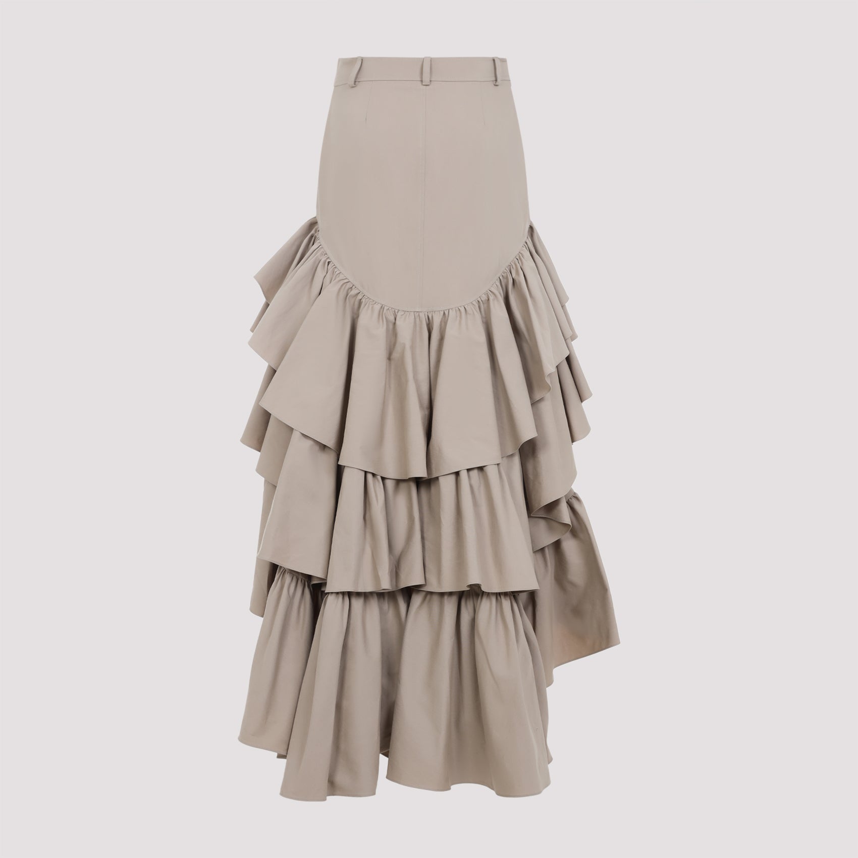 MOSCHINO COUTURE Cotton Long Skirt for Women - SS25 Collection