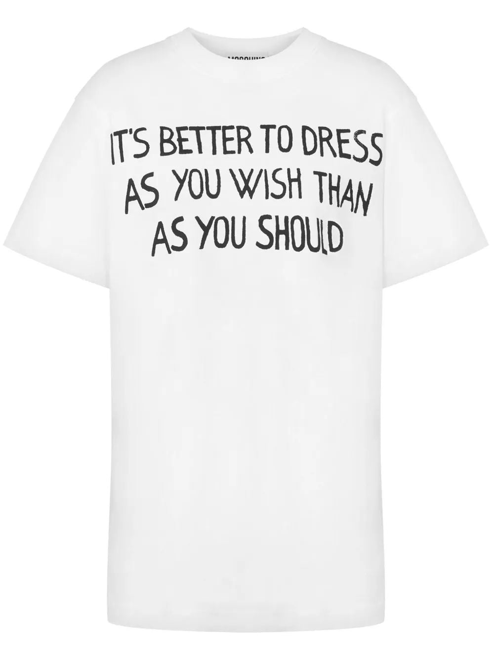 MOSCHINO COUTURE Slogan-Print T-Shirt