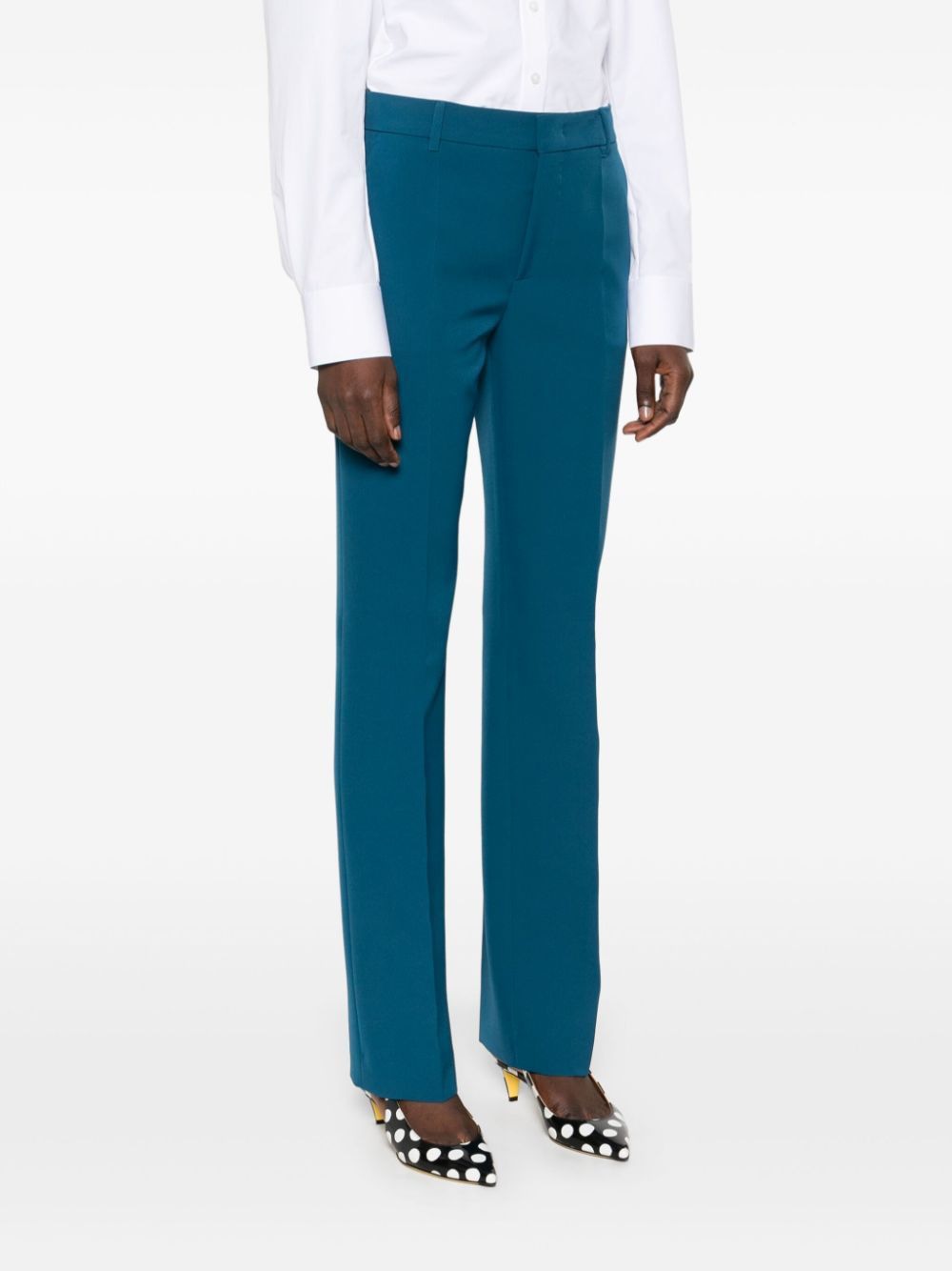 MOSCHINO JEANS High-Waisted Polyester Pants for Women