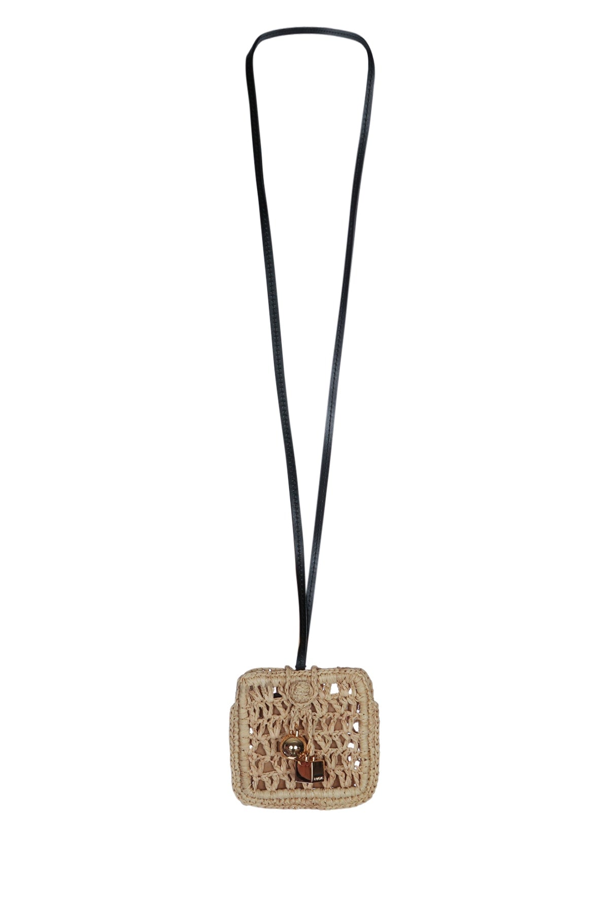 JACQUEMUS Mini Natural Raffia Beach Bag