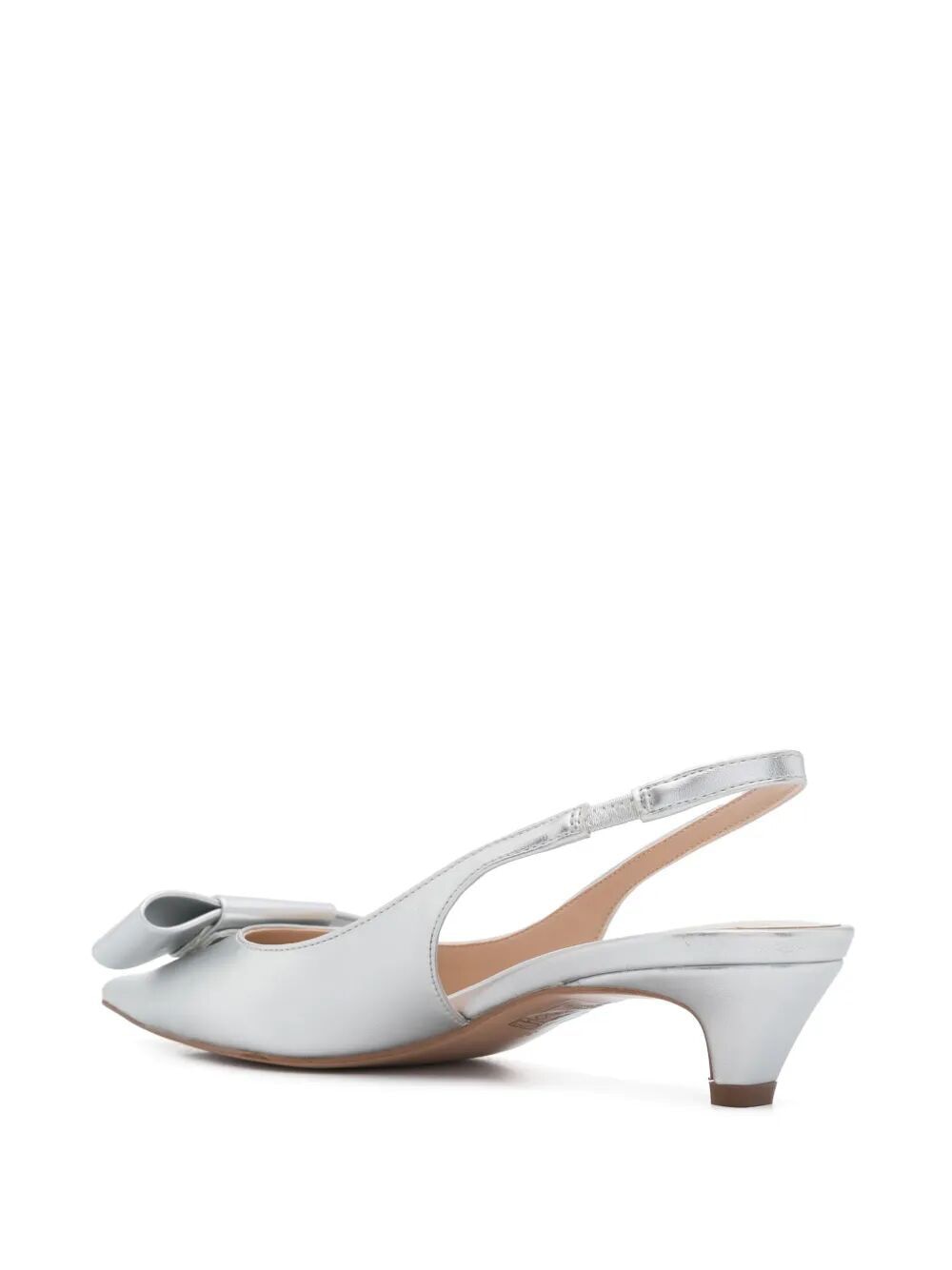 TWIN-SET Metallic Sling Back Pump