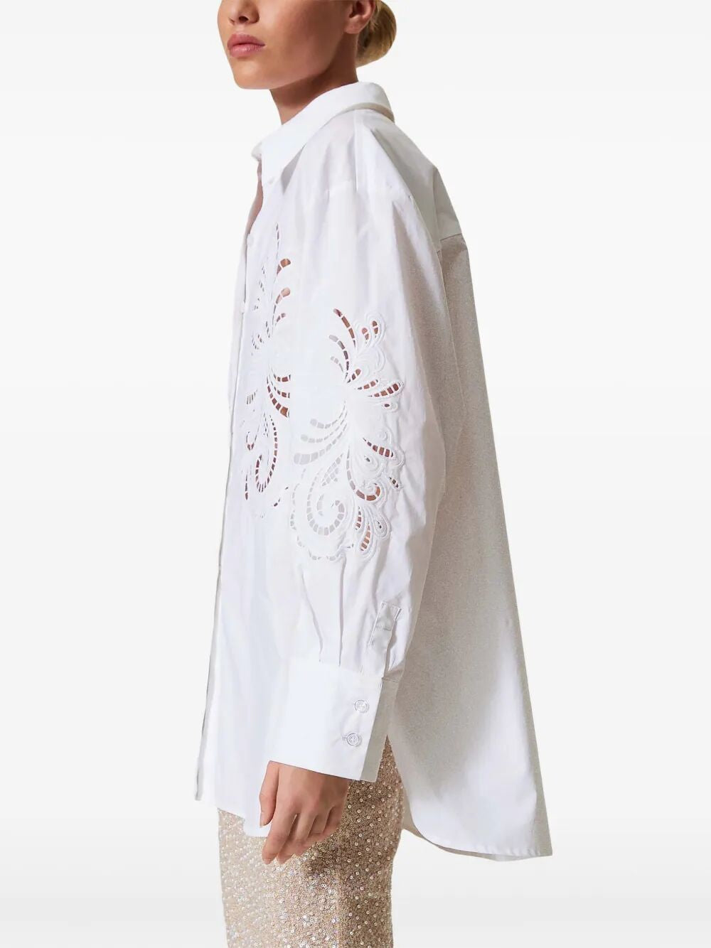 TWIN-SET Embroidered Mini Shirt for Women