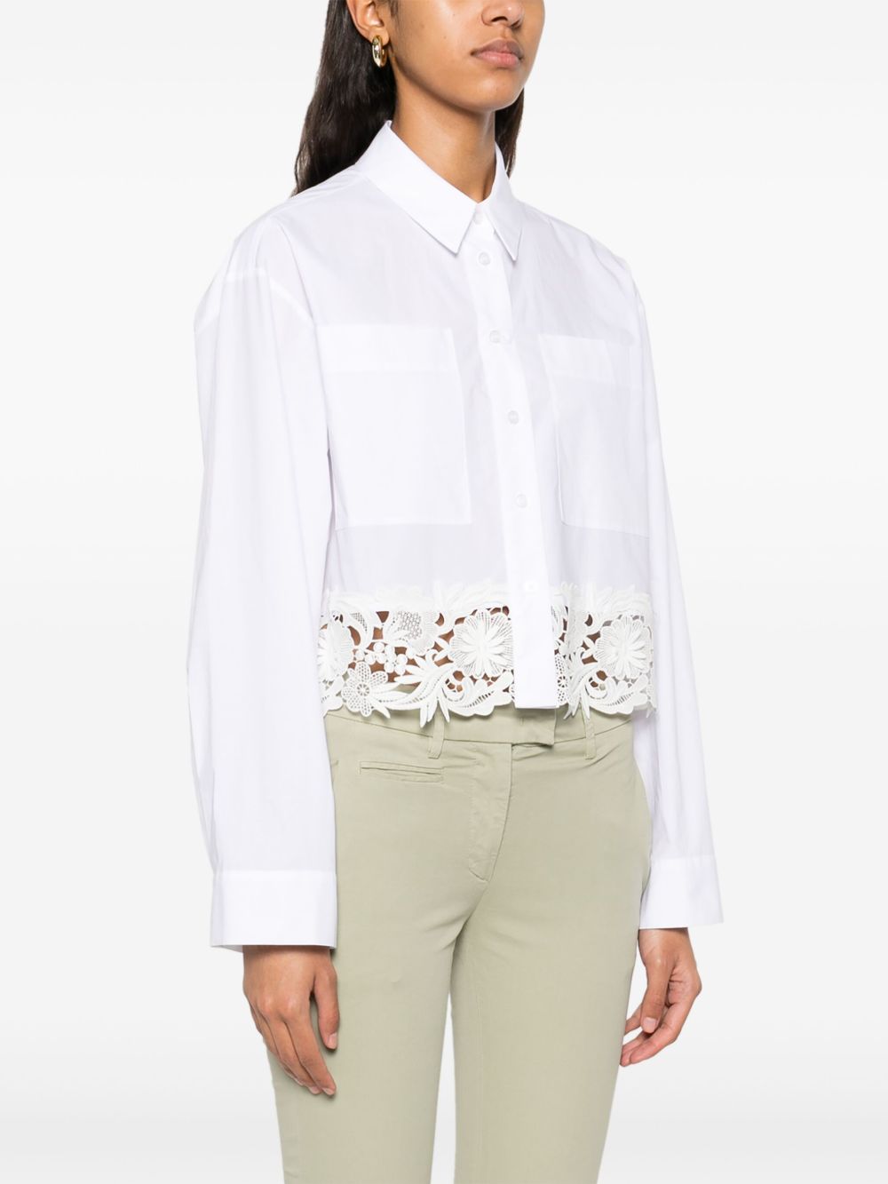 TWIN-SET Premium Quality 100% Cotton Women's Mini Shirt