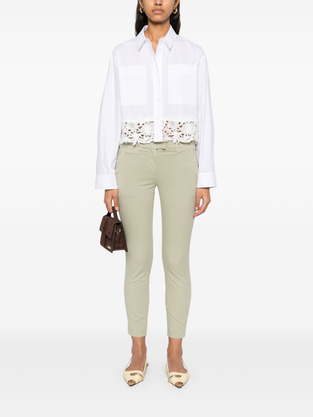 TWIN-SET Premium Quality 100% Cotton Women's Mini Shirt