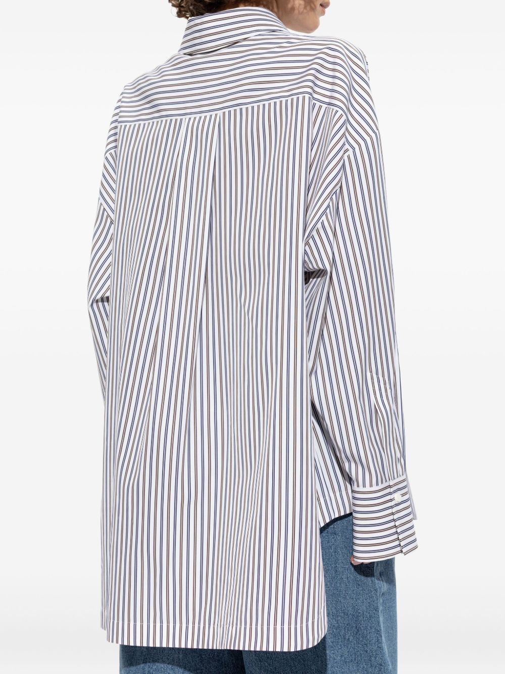 THE ATTICO Striped Cotton Shirt for Women