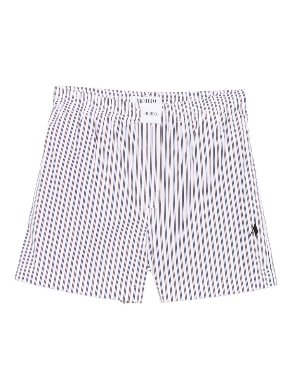 THE ATTICO Striped Cotton Shorts for Women