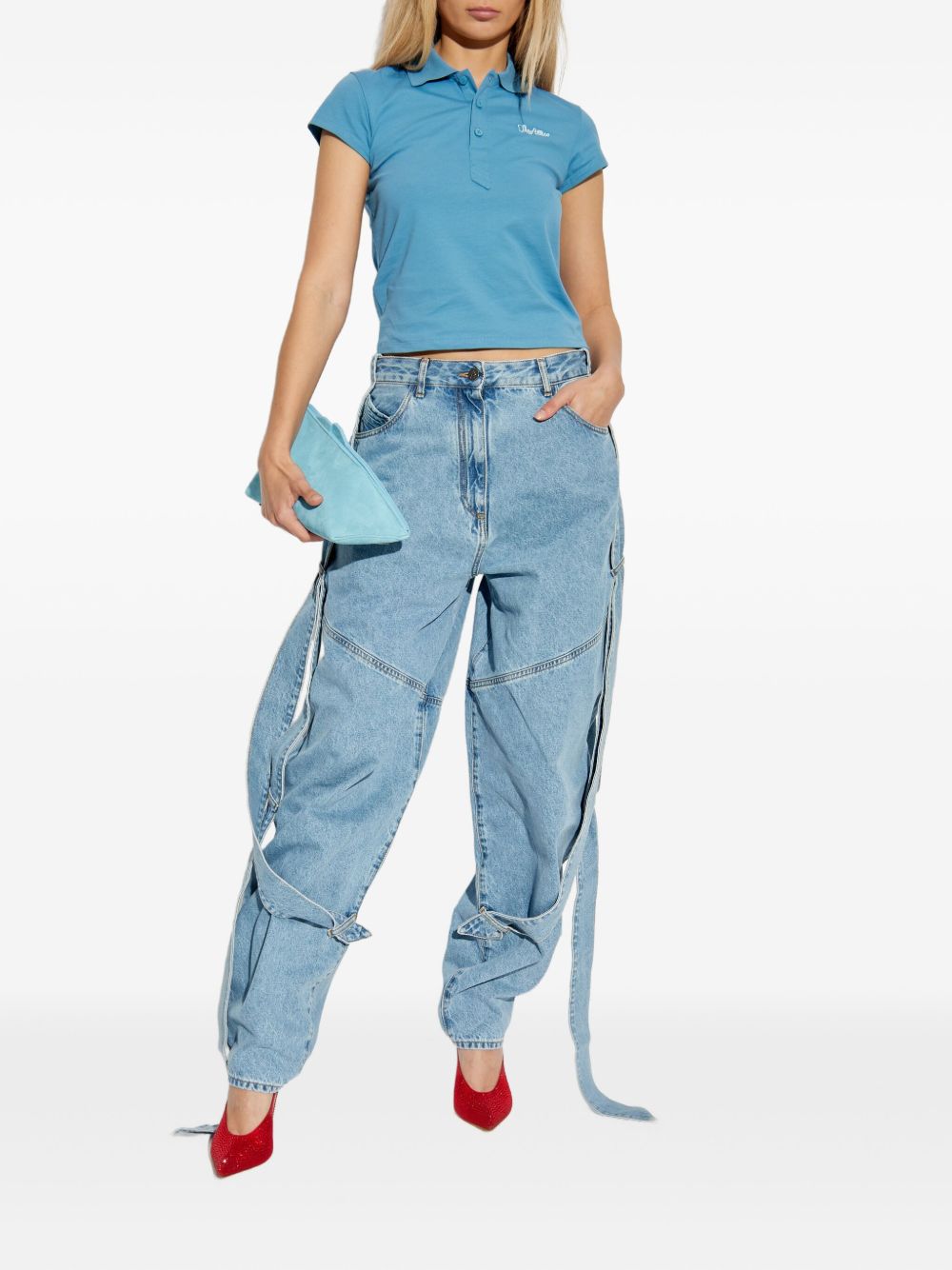 THE ATTICO Women's Mini Polo T-Shirt