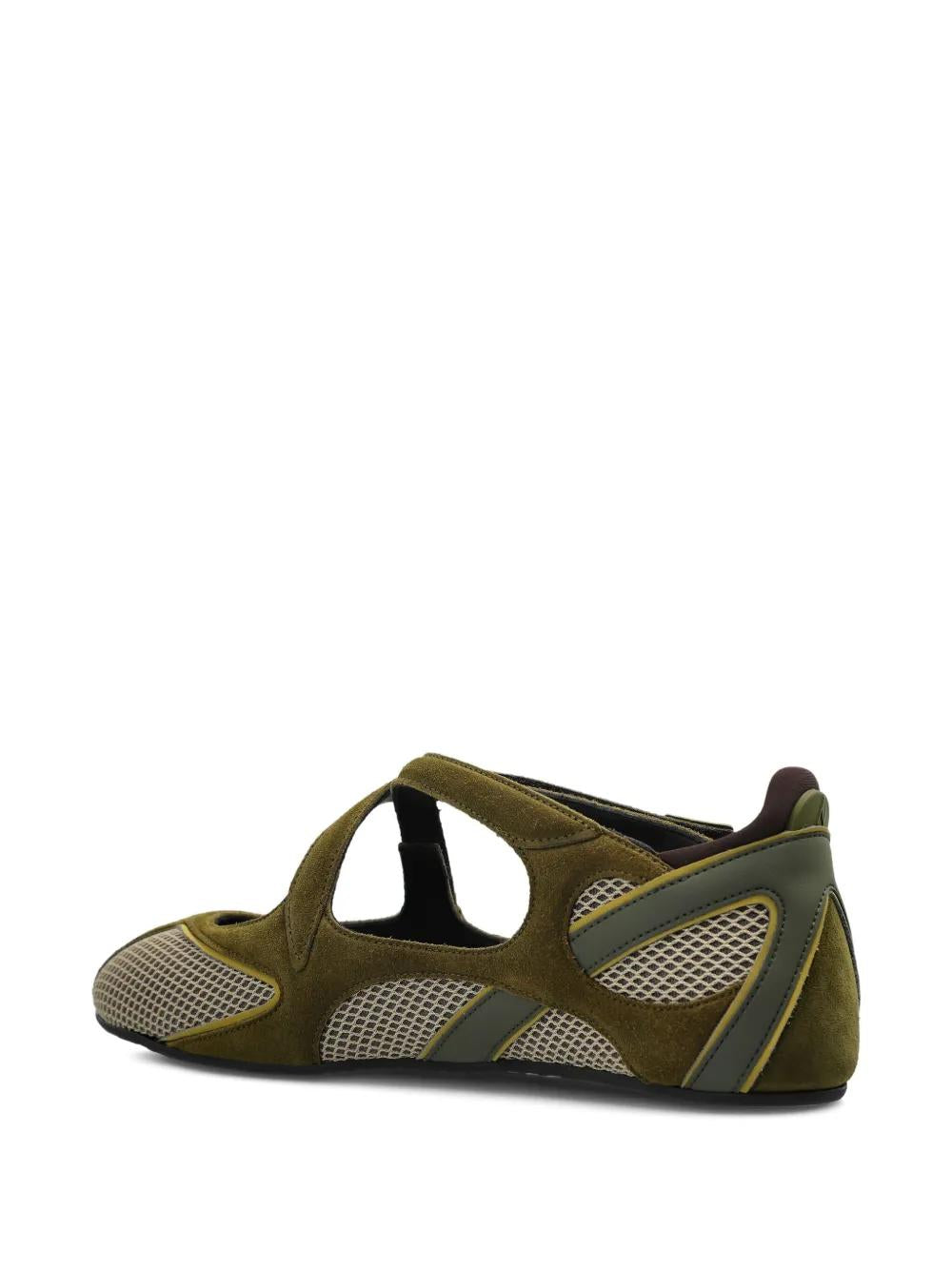 THE ATTICO Military Inspired Leather Flat Shoes for Women