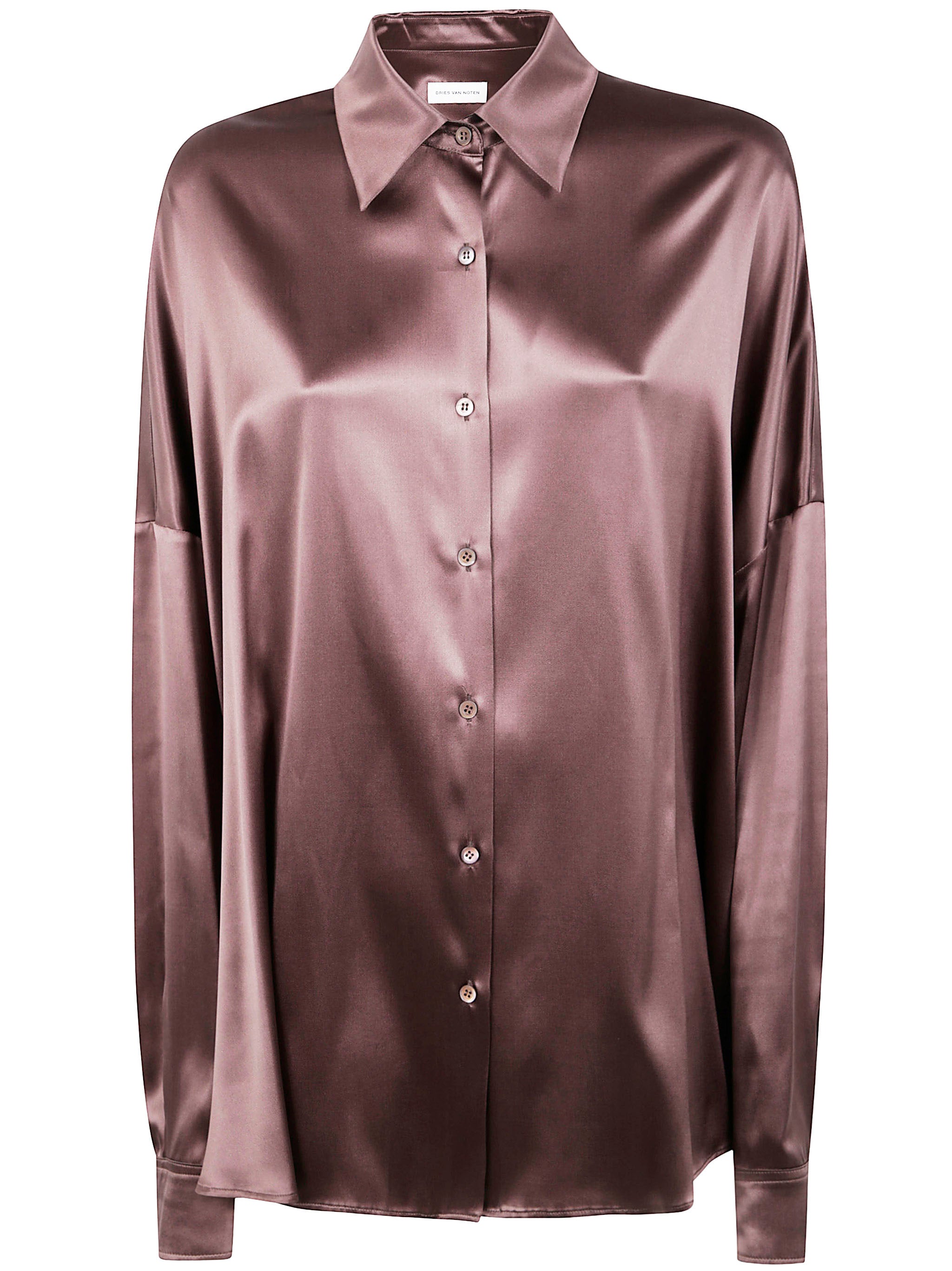 DRIES VAN NOTEN Stretch Satin Shirt