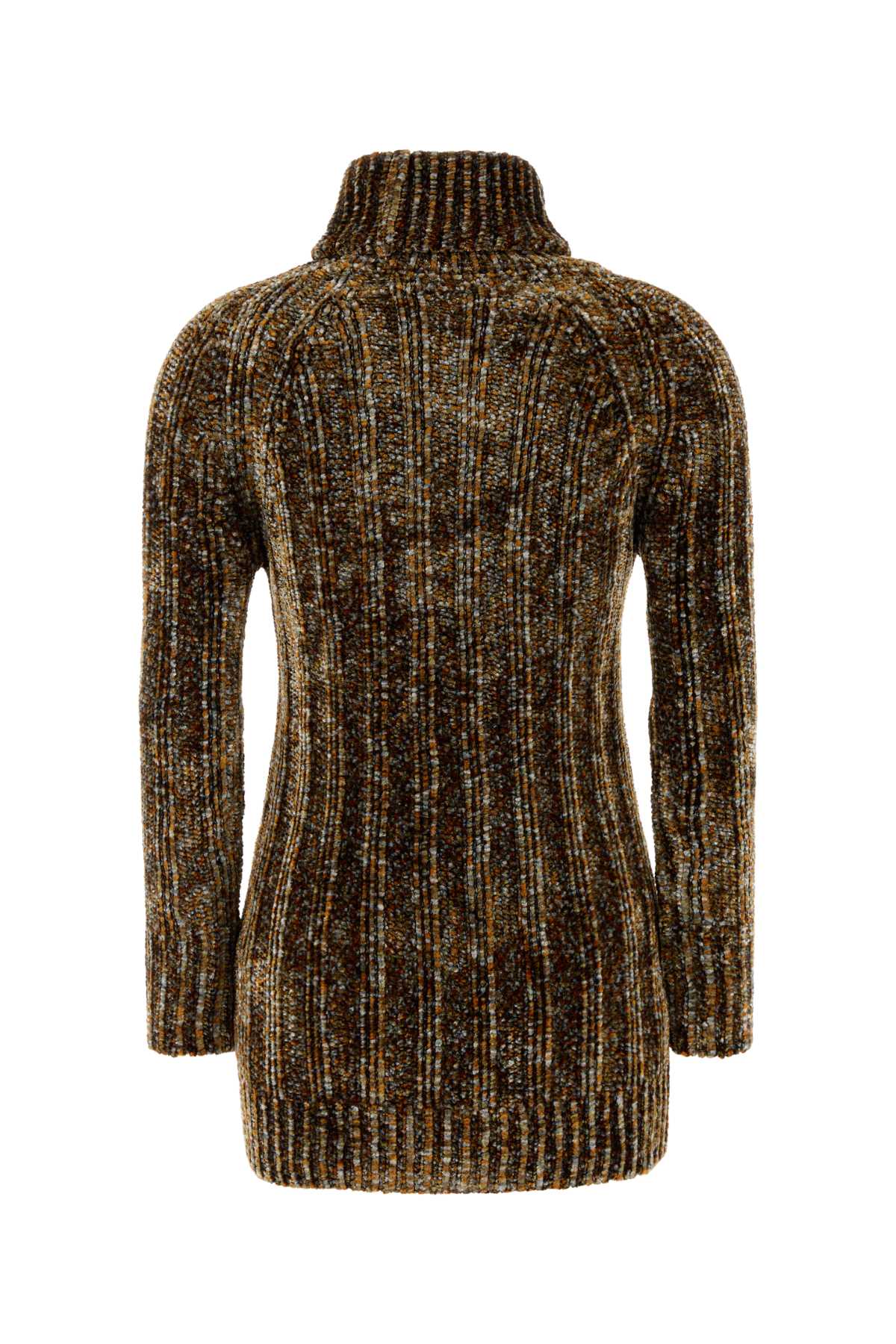 DRIES VAN NOTEN Multicolor Chenille Sweater Dress