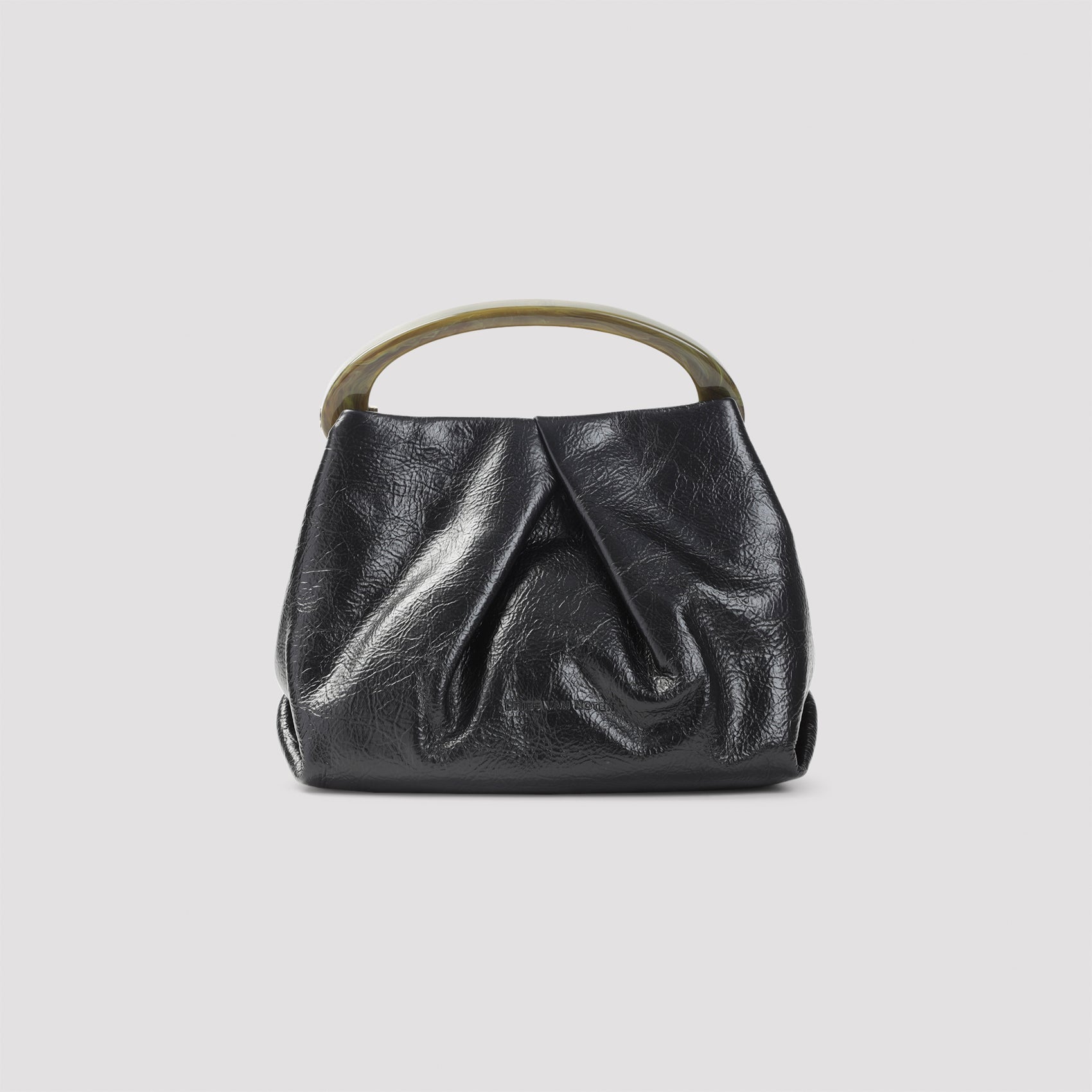 DRIES VAN NOTEN Medium Leather Shoulder Handbag with Flap