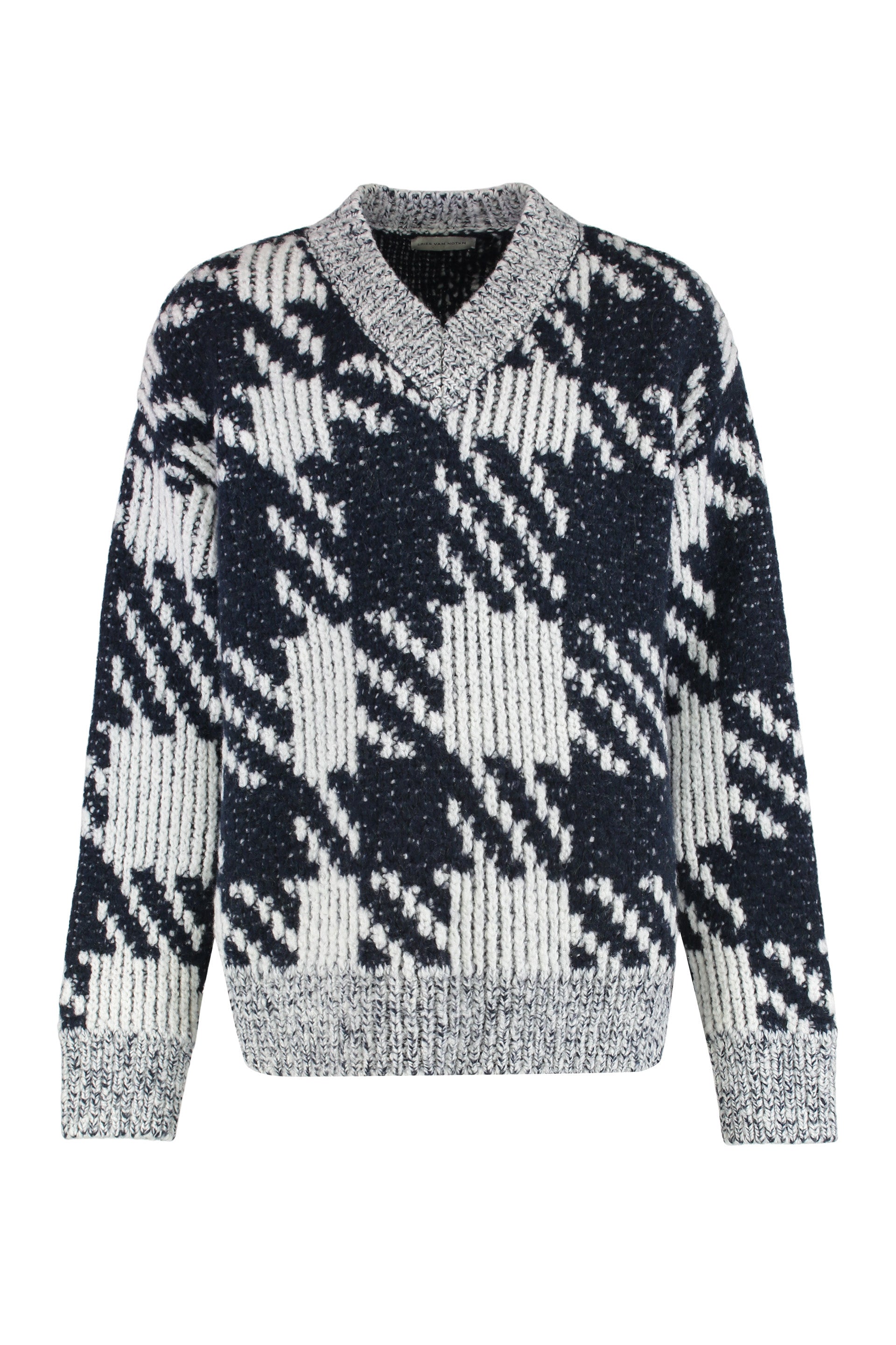 DRIES VAN NOTEN Wool Blend V-Neck Sweater for Women