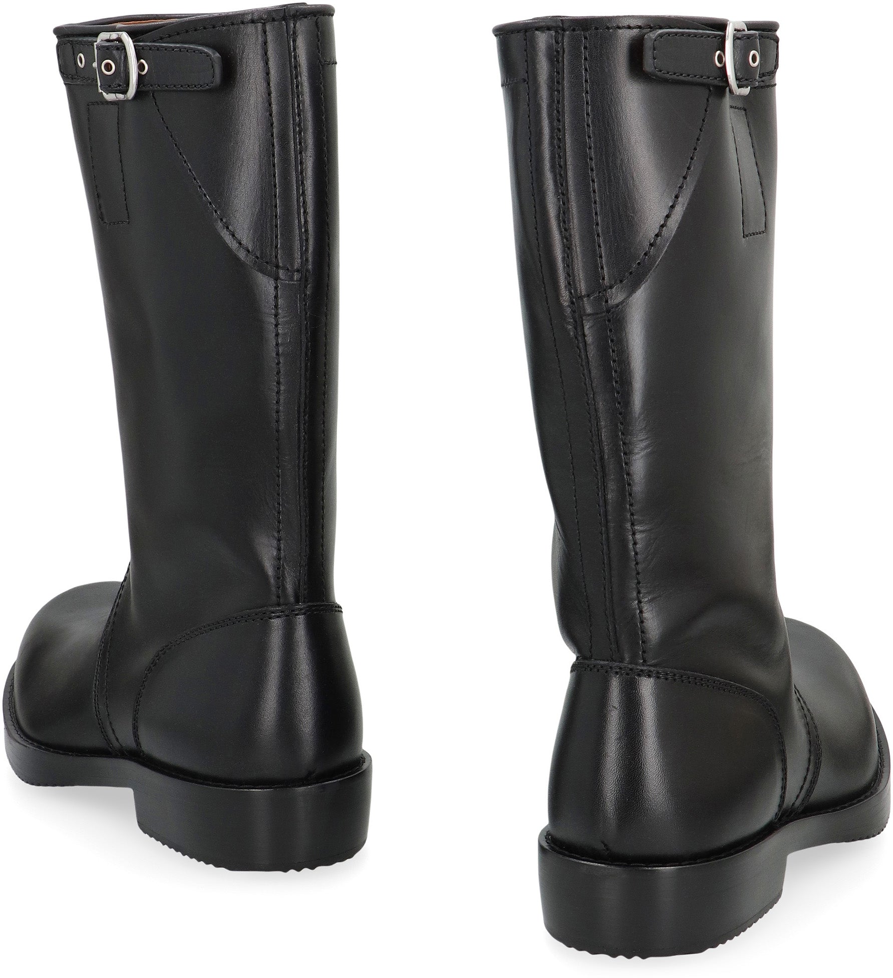 DRIES VAN NOTEN Men's High-Top Biker Boots