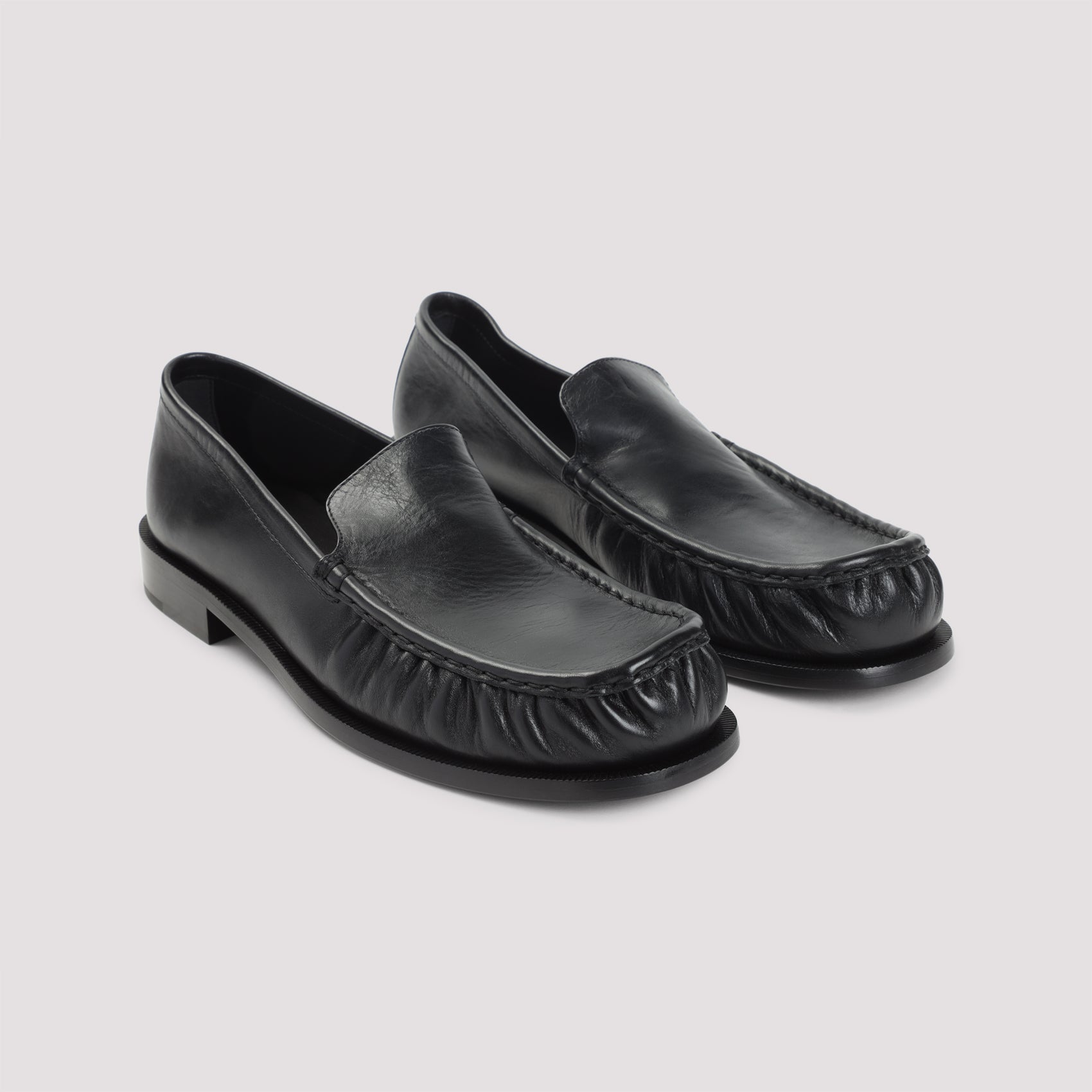 DRIES VAN NOTEN Men's Leather Moccasins for FW25