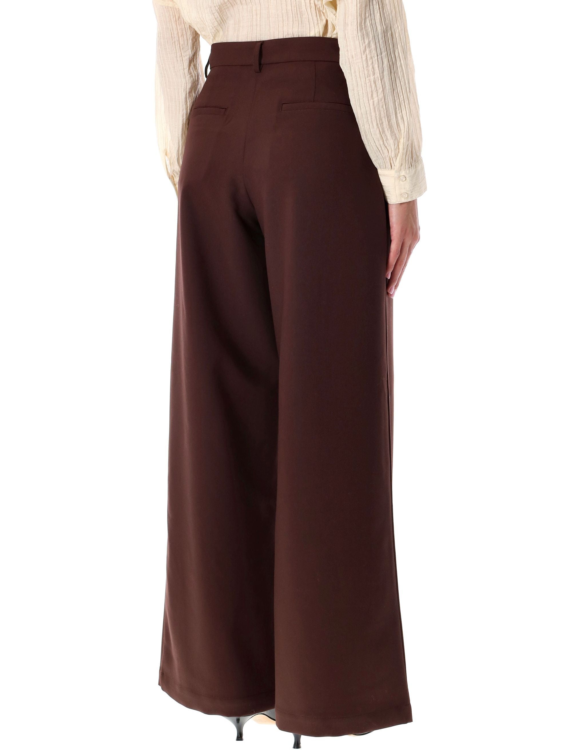 SESSUN Wide-Leg Trousers with High-Rise Waist - Size 36