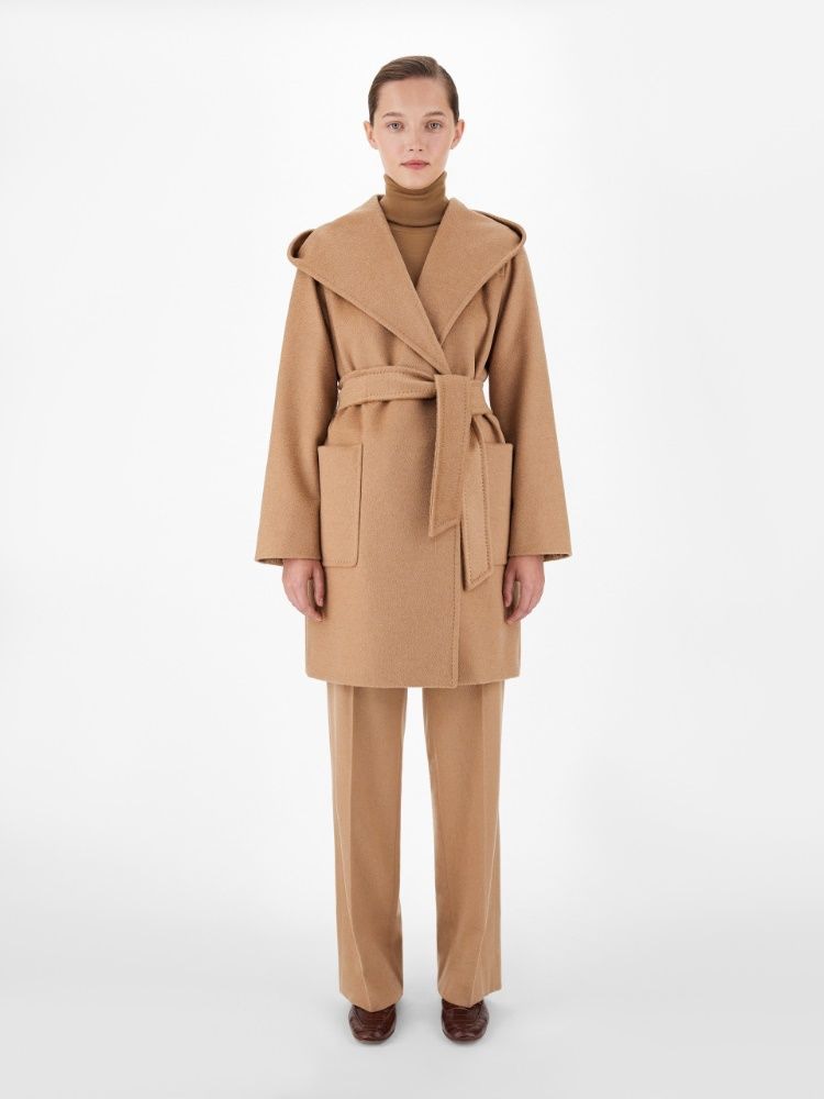 MAX MARA Classic Belted Hoodie Jacket