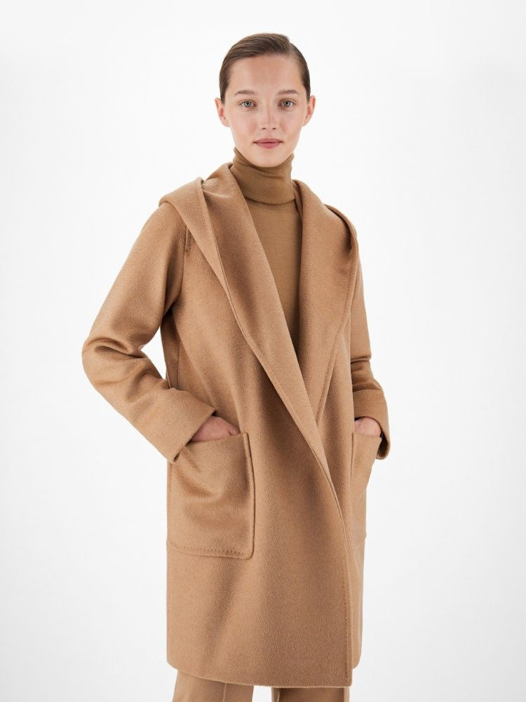 MAX MARA Classic Belted Hoodie Jacket