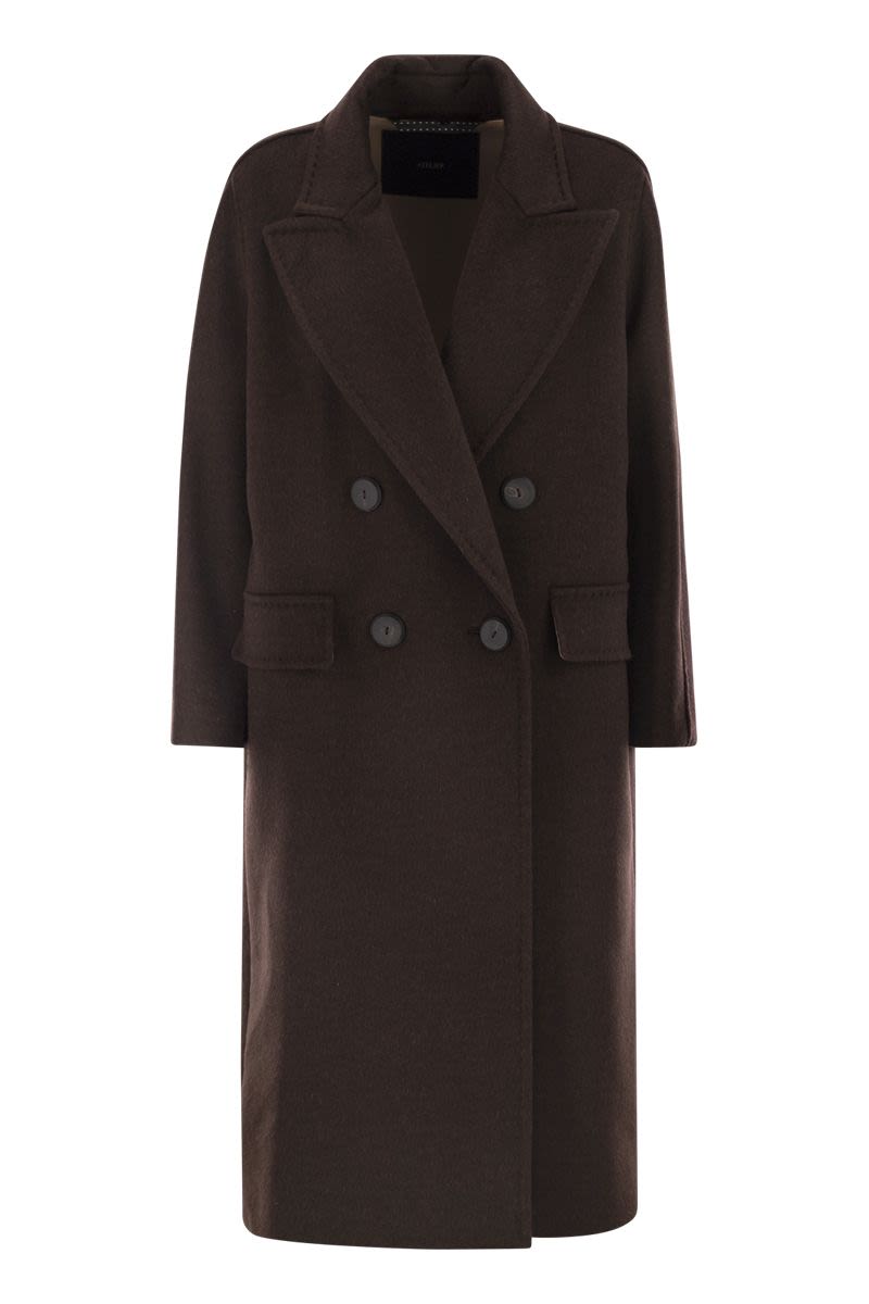 MAX MARA Men's Oversized Jacket in Luxurious Cashmere, Alpaca, and Wool