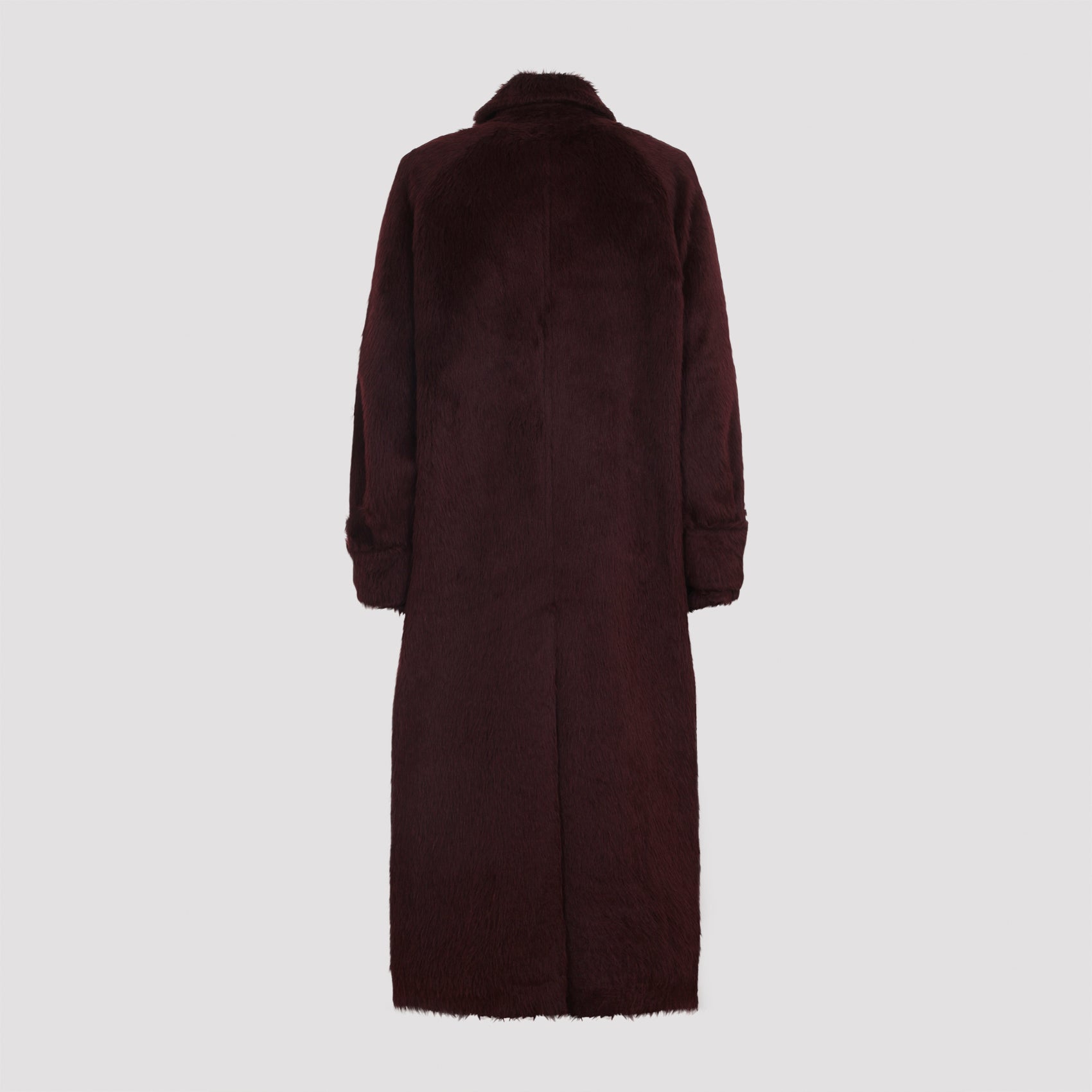 MAX MARA Luxurious Long Alpaca and Wool Jacket