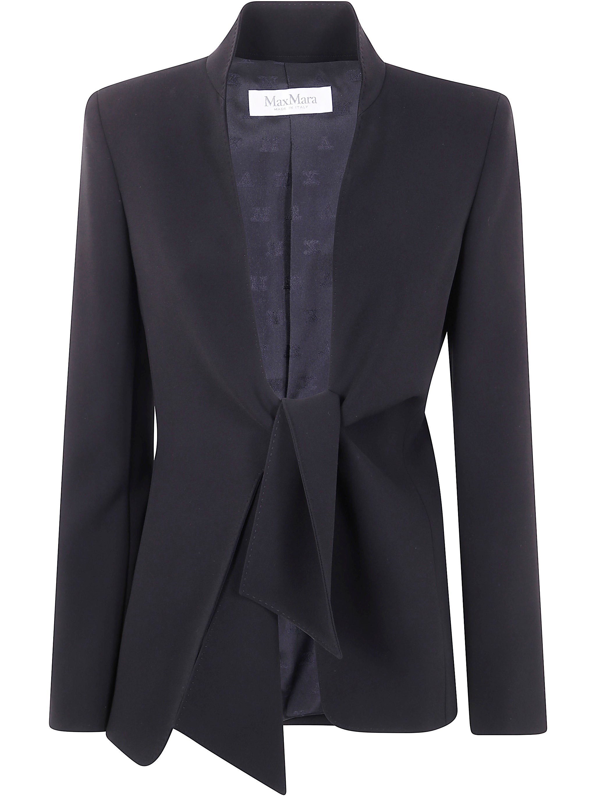 MAX MARA Mandarin Collar Blazer with High Slit Sleeves in Size 40