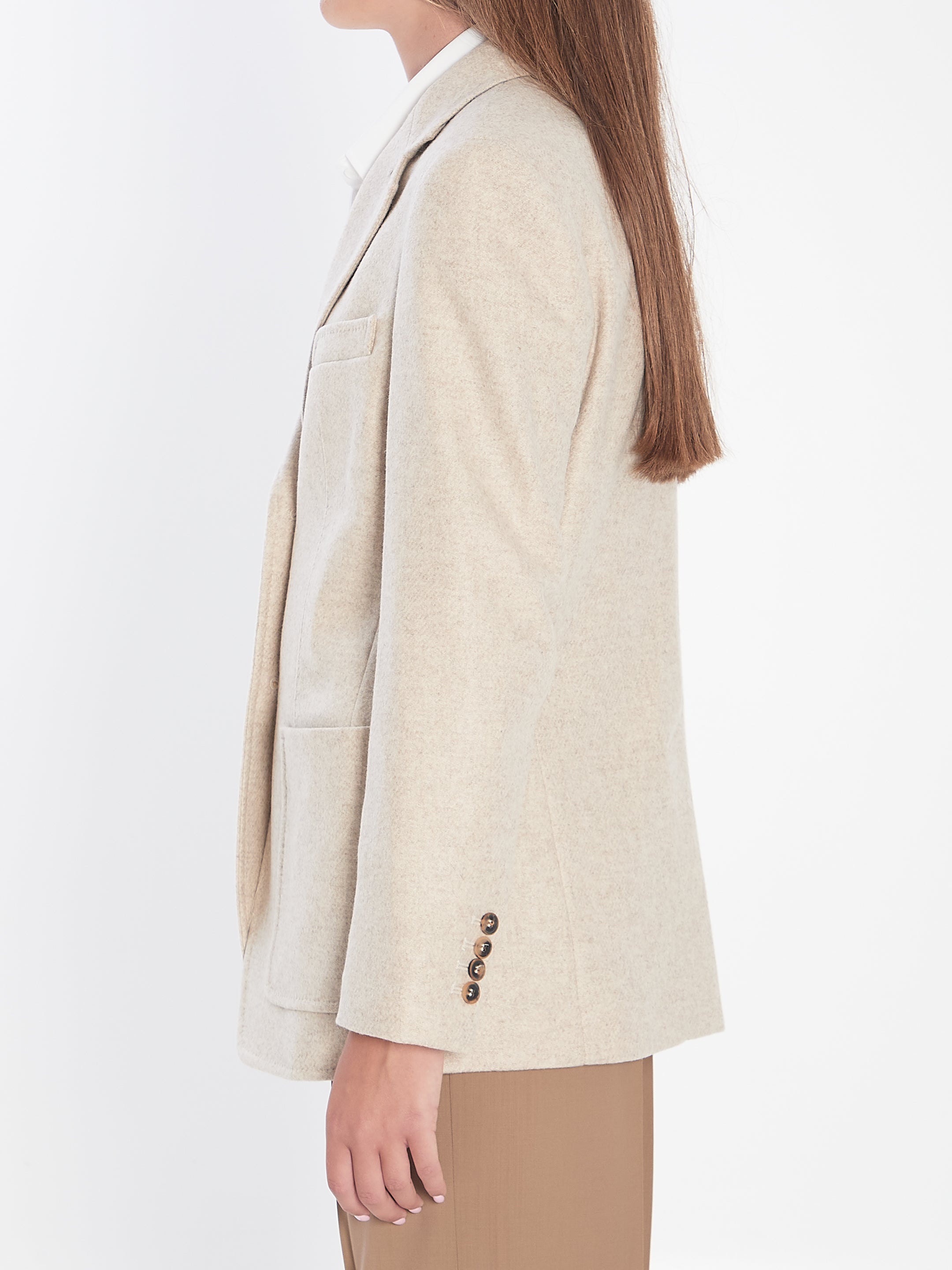 MAX MARA Single-Breasted Tailored Blazer (Size 40 IT)