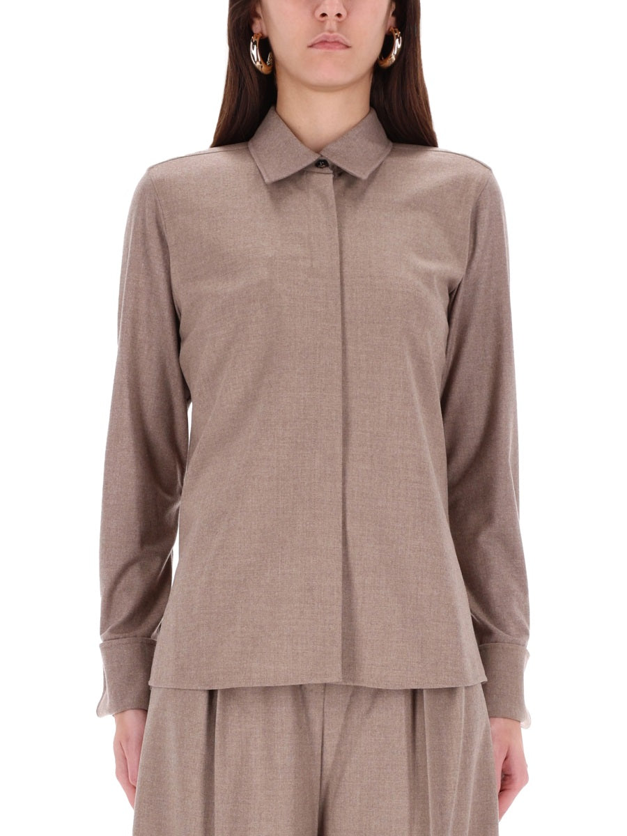 MAX MARA Thebaid Cashmere Blend Shirt - Size 40