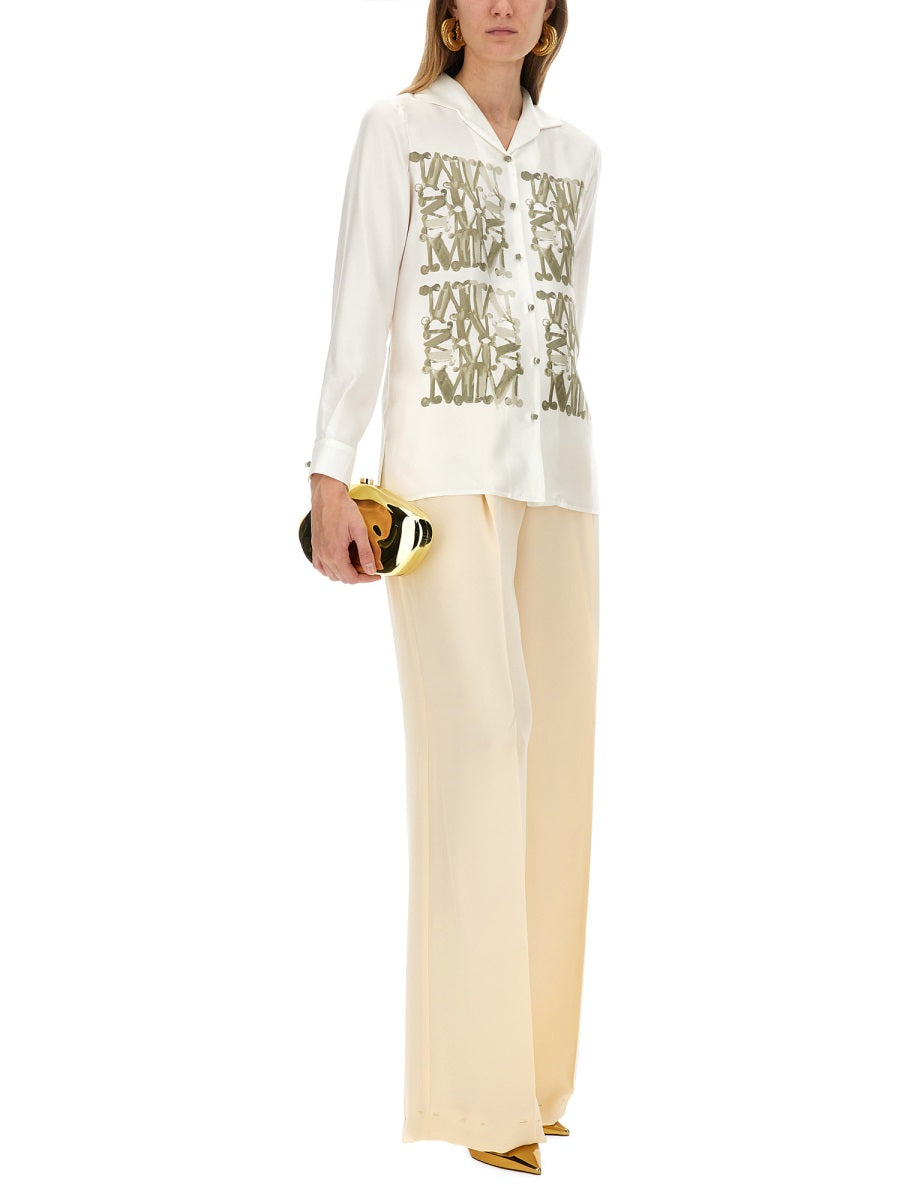 MAX MARA Printed Silk Shirt - Size 40