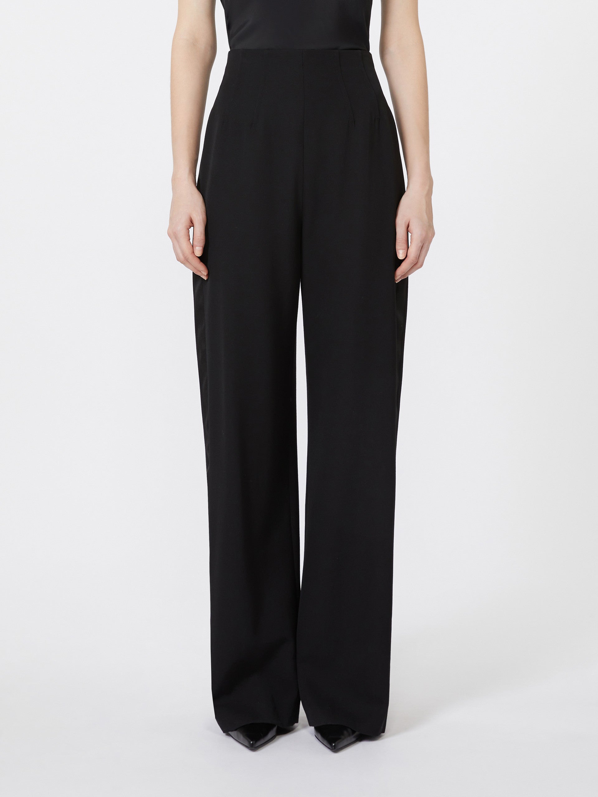 MAX MARA Women's Straight Fit Wool Gabardine Trousers - Size 40