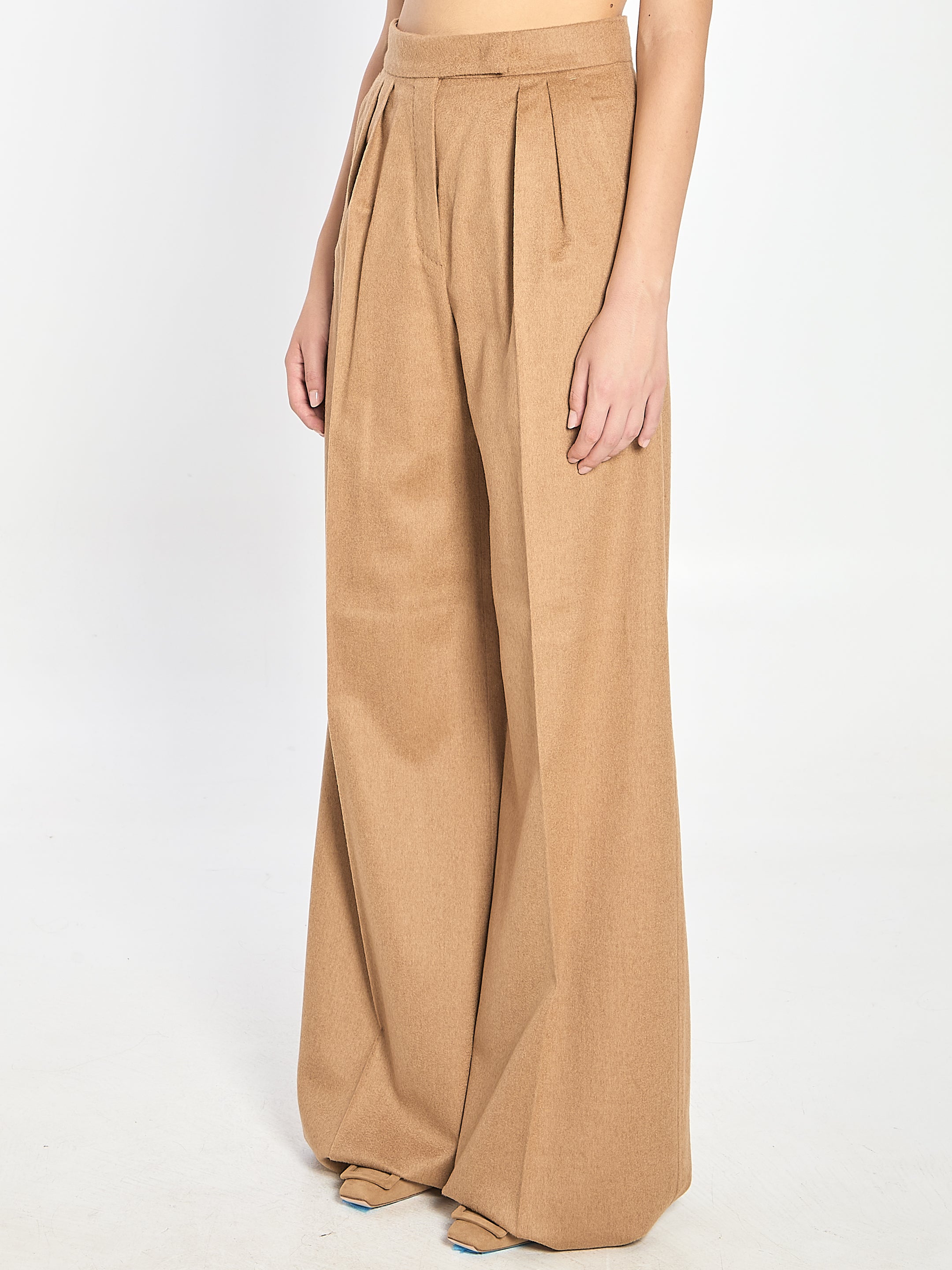 MAX MARA Wide Leg Flare Trousers - Size 40