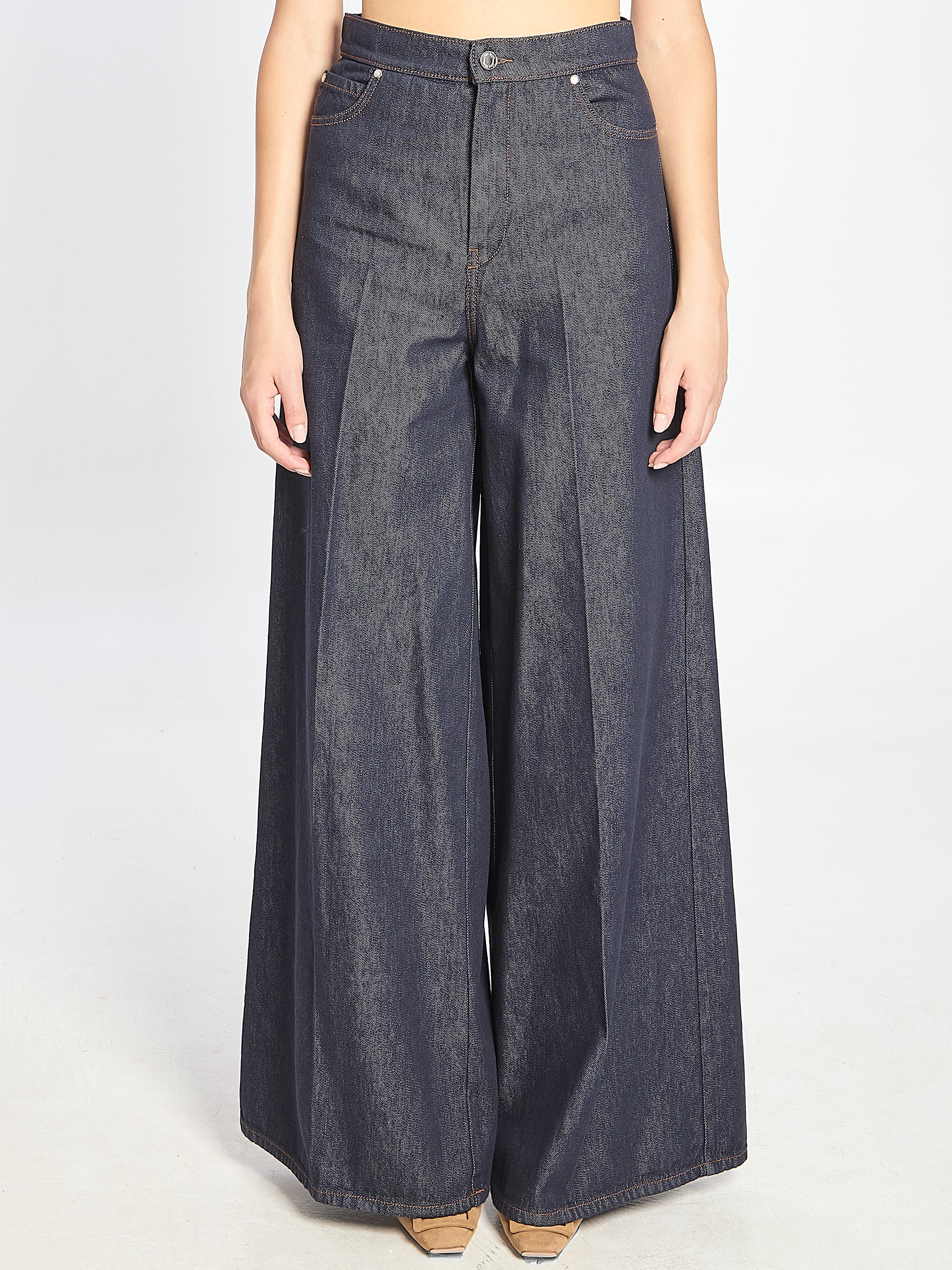 MAX MARA WIDE LEG DENIM JEANS - FW25