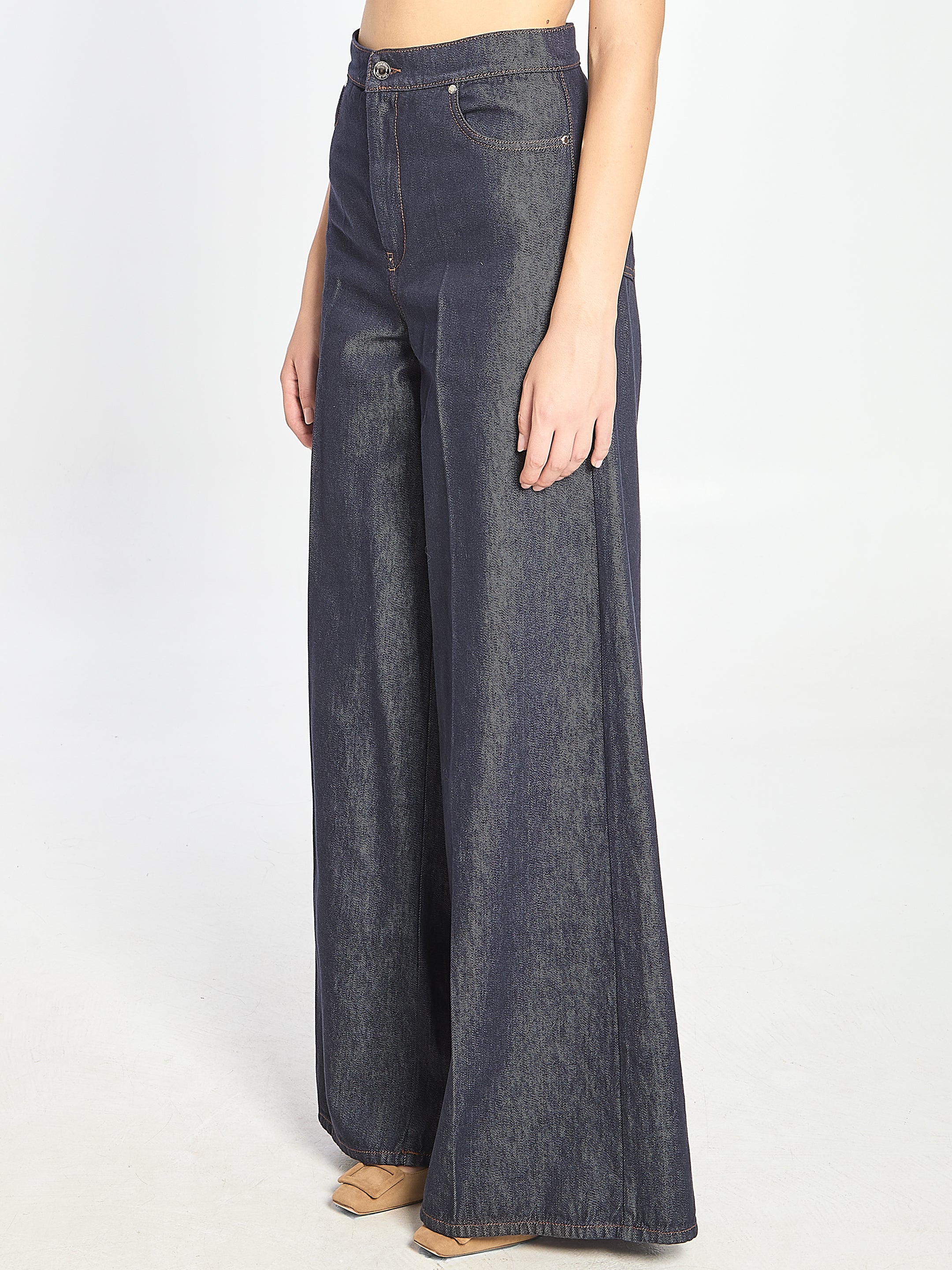 MAX MARA WIDE LEG DENIM JEANS - FW25