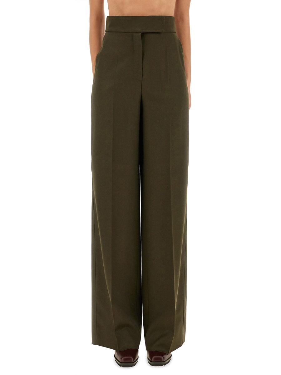 MAX MARA Wide Leg Virgin Wool Pants Size 40