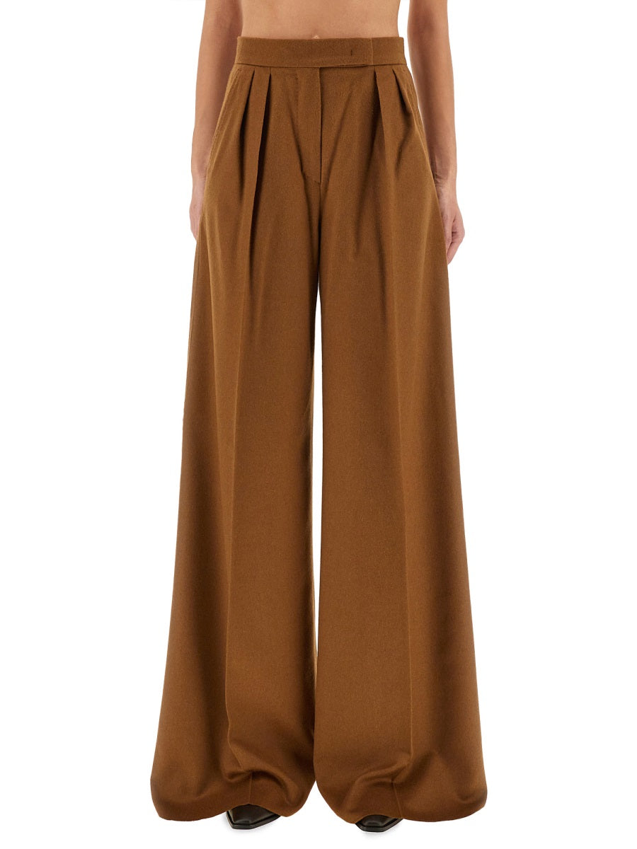 MAX MARA Wide Leg Camel Hair Pants - Size 40