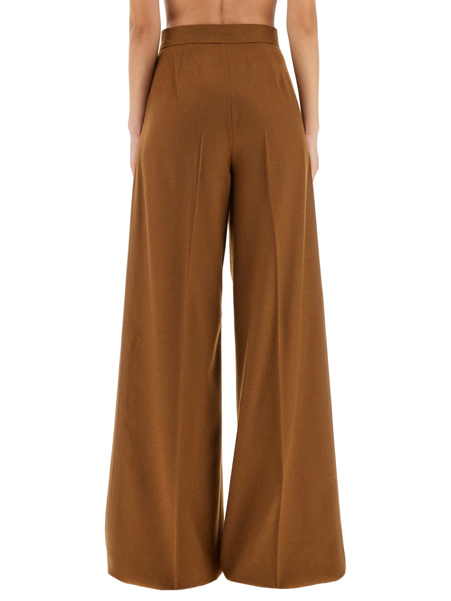 MAX MARA Wide Leg Camel Hair Pants - Size 40