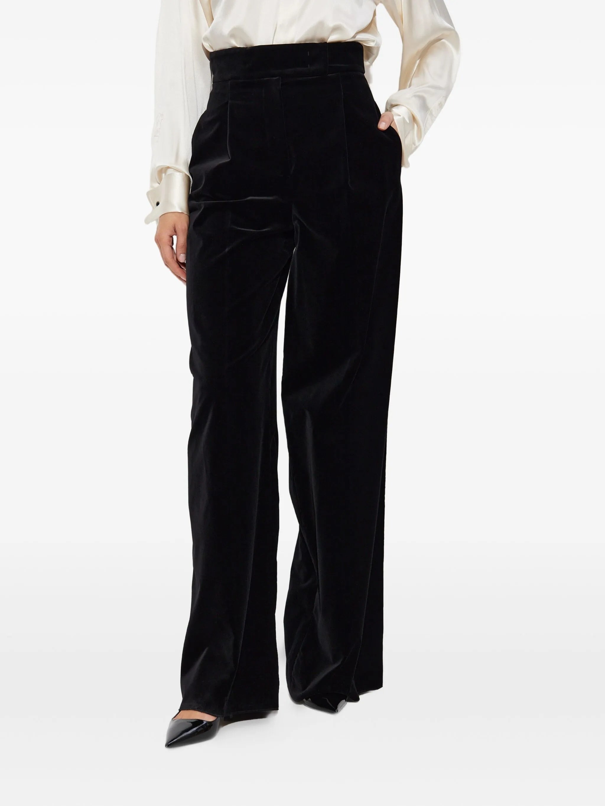 MAX MARA Velvet Trousers for Women - FW25 Collection