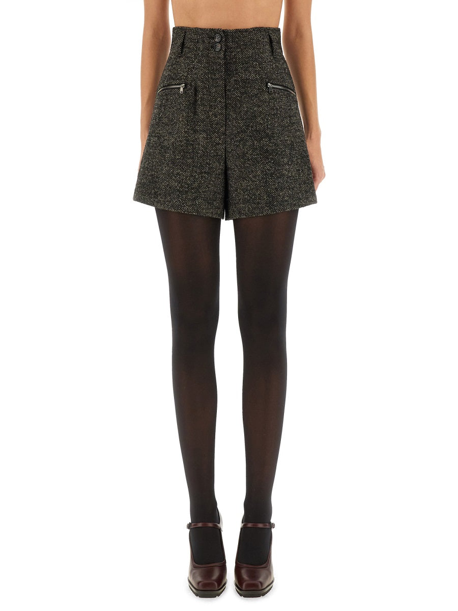 MAX MARA Mini Wool Blend Shorts - Size 40 IT