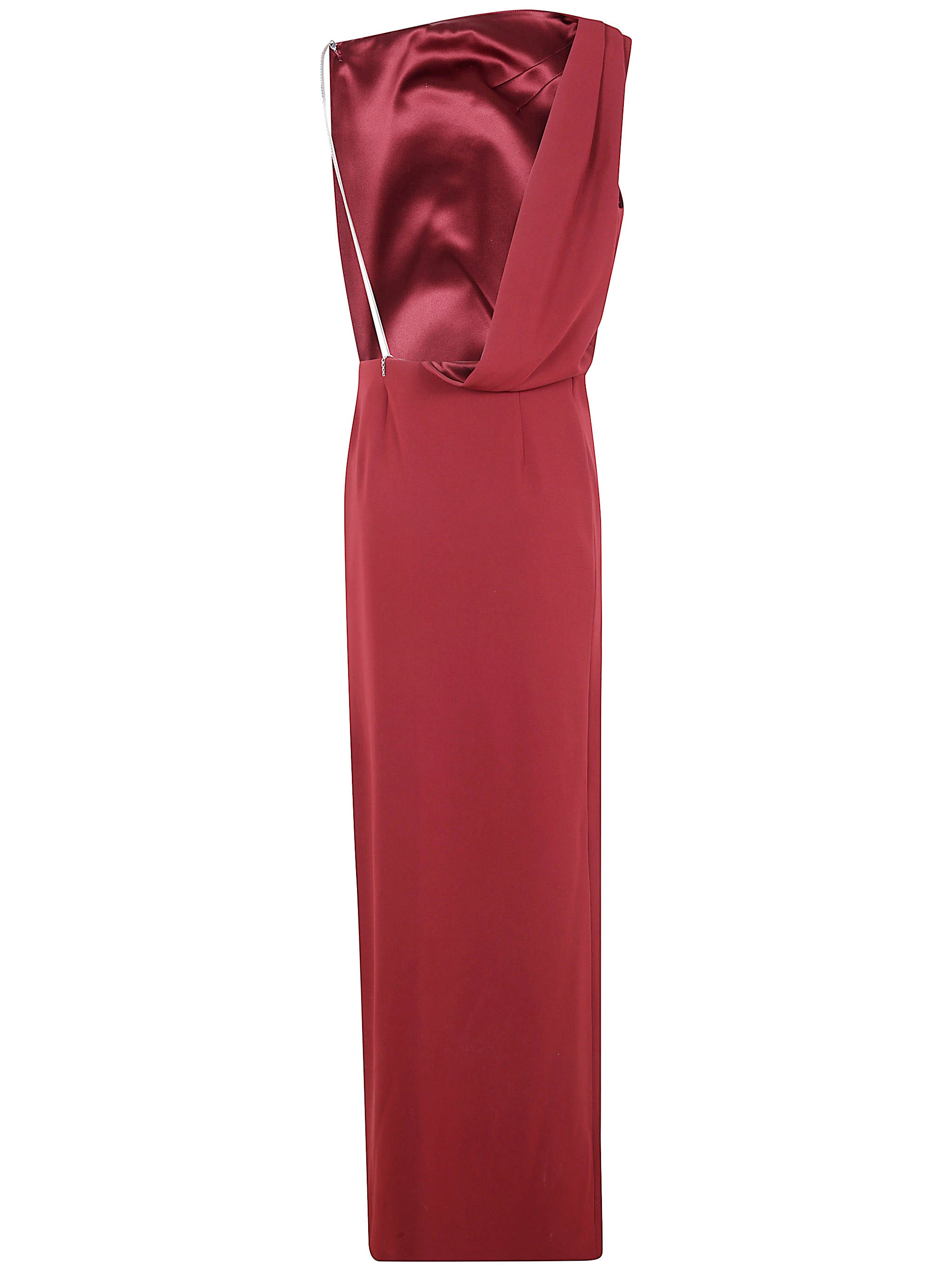 MAX MARA PIANOFORTE Back Neck Long Dress