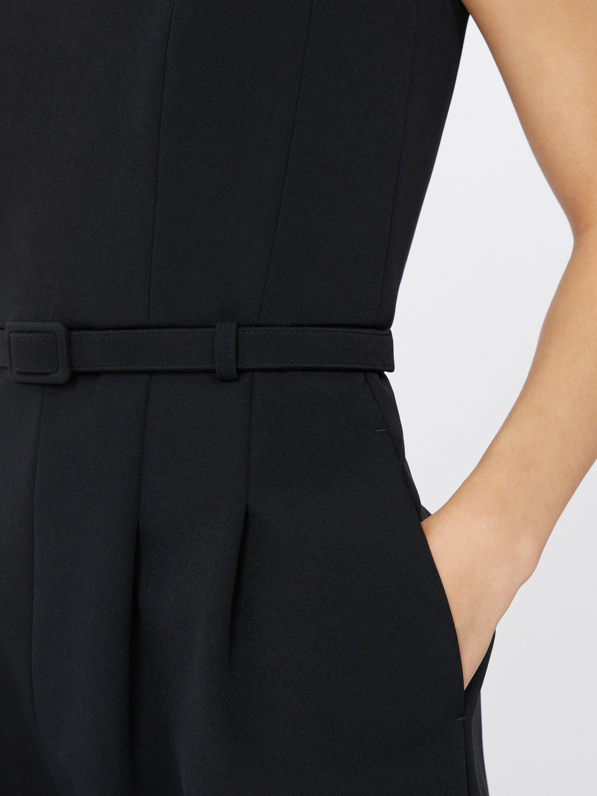 MAX MARA Elegant Wide-Leg Jumpsuit with Matching Belt